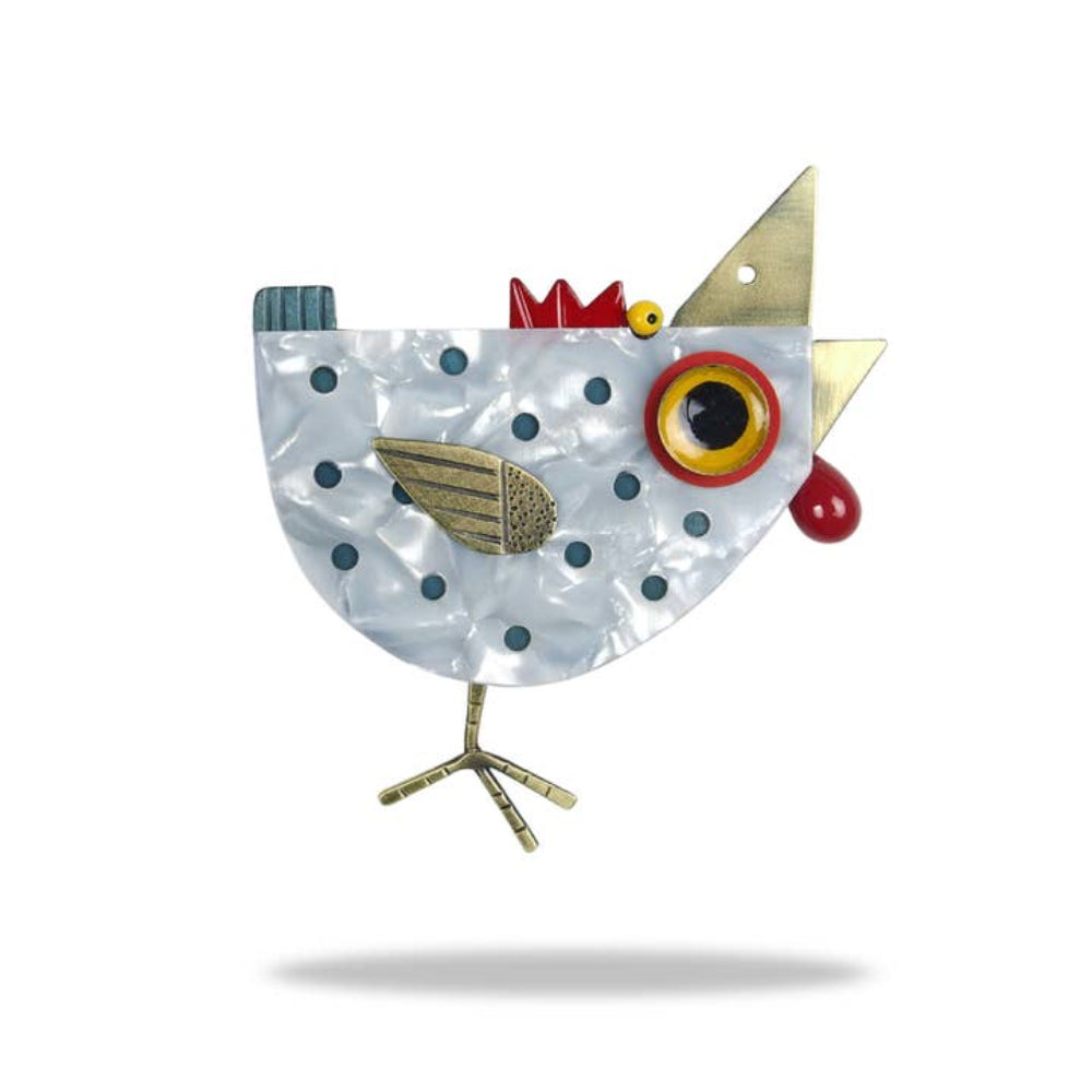 Big Chicken Brooch by Chickenscratch