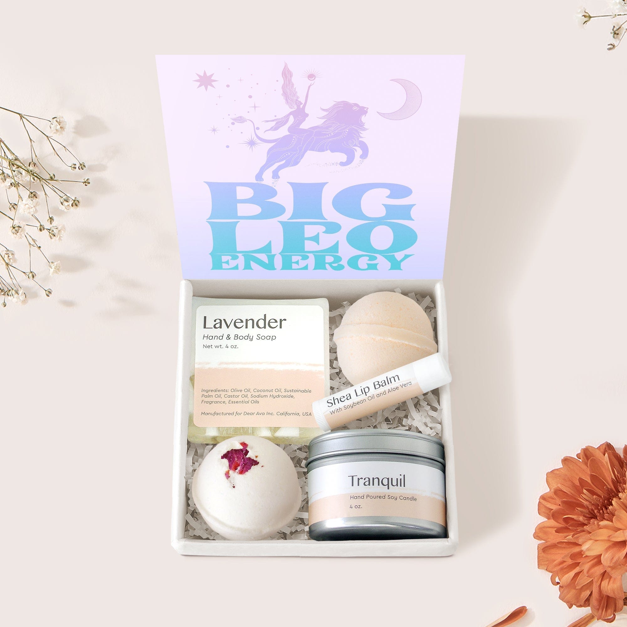 Big Leo Energy Zodiac Gift Box Set