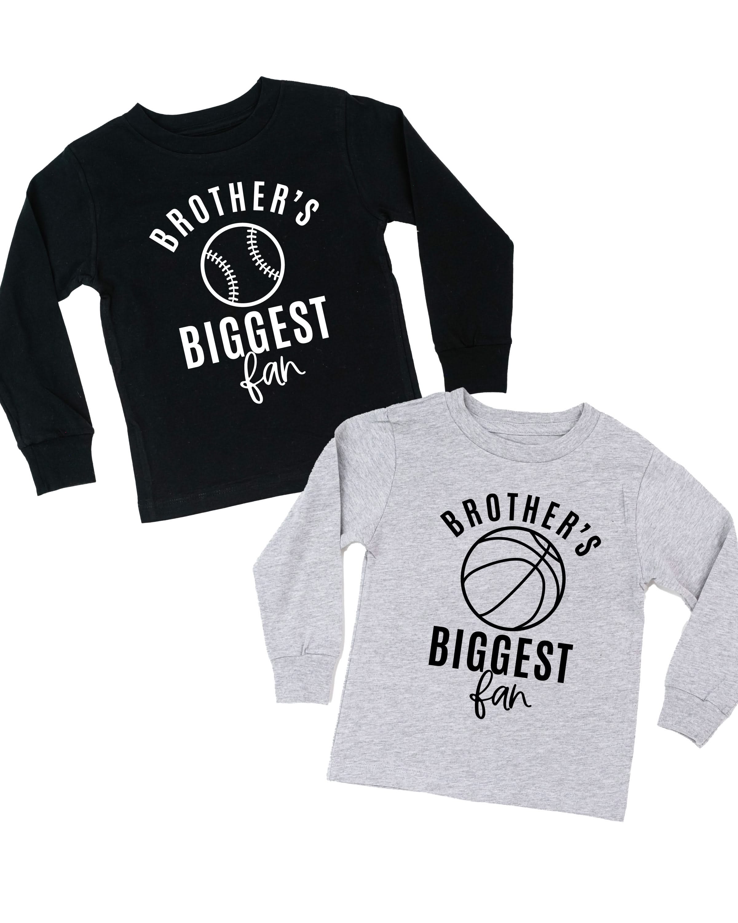 Brother&#39;s Biggest Fan - (Choose your Sport) - Child Long Sleeve Tee