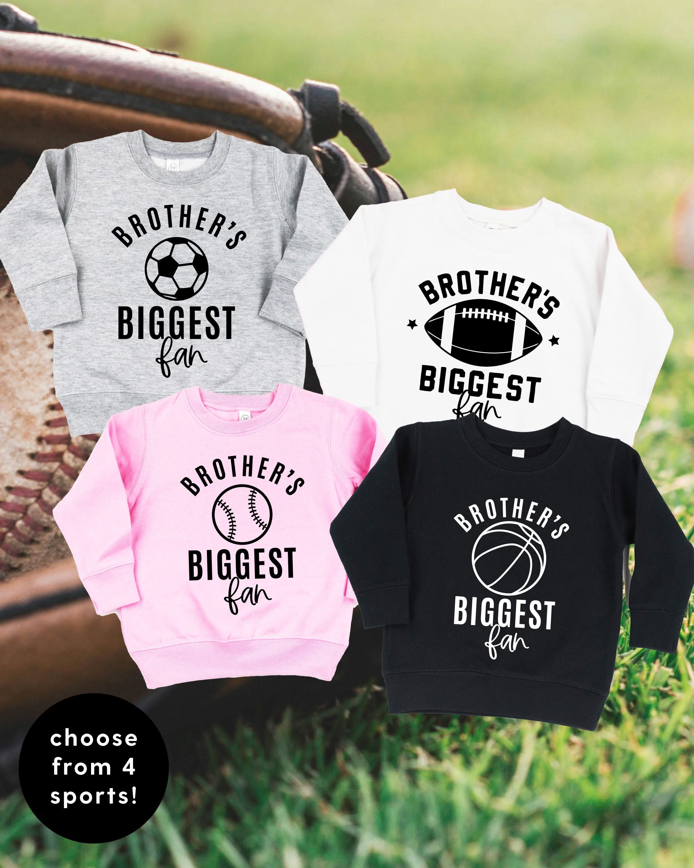 Brother&amp;#39;s Biggest Fan - (Choose your Sport) - Child Sweater