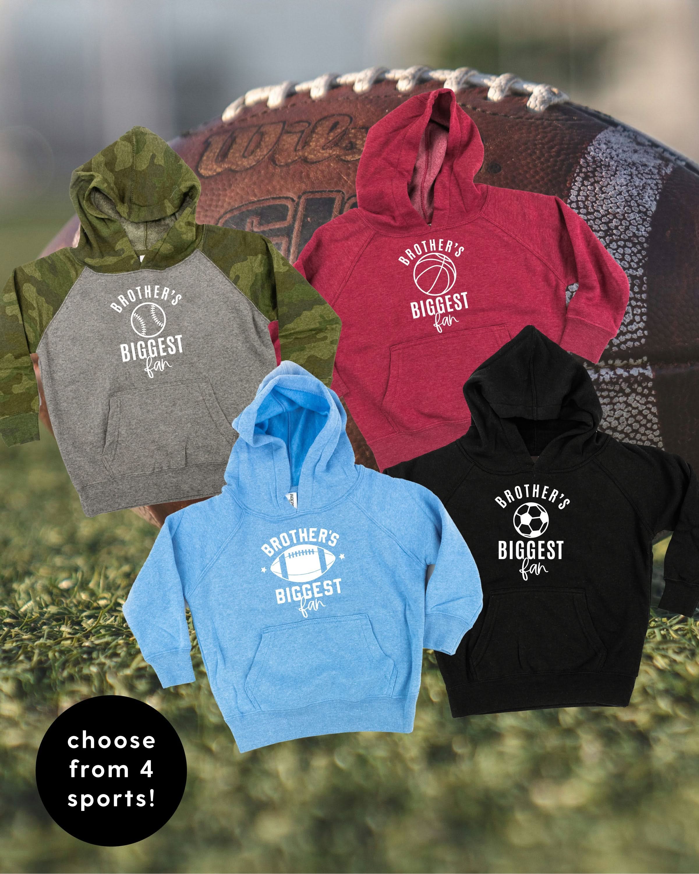 Brother&amp;#39;s Biggest Fan - (Choose your Sport) - Child Hoodie