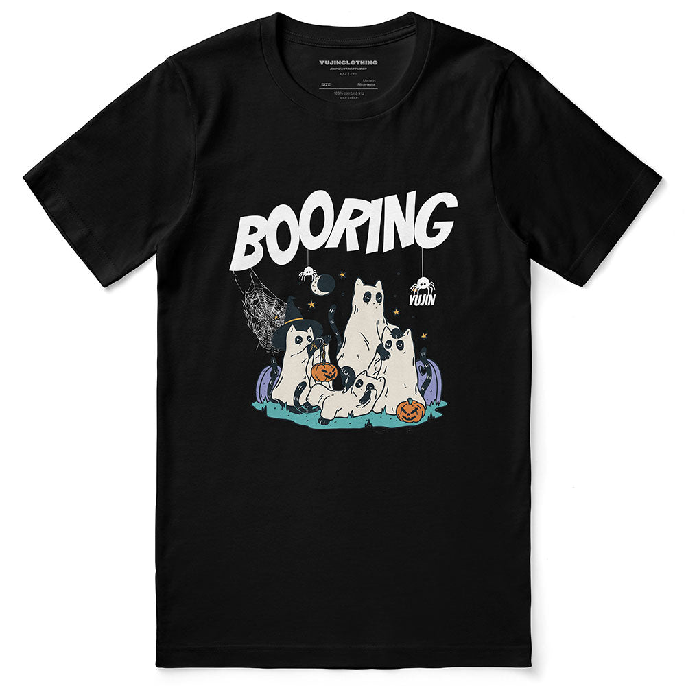 Booring Halloween Cat T-Shirt