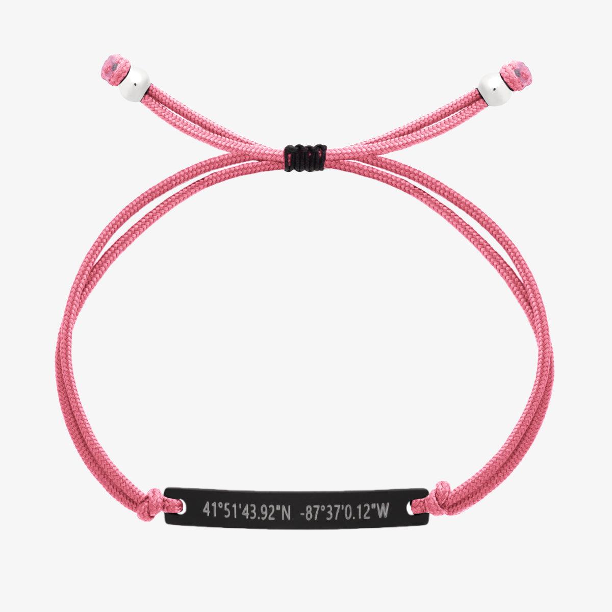 Pink Custom String Bracelet