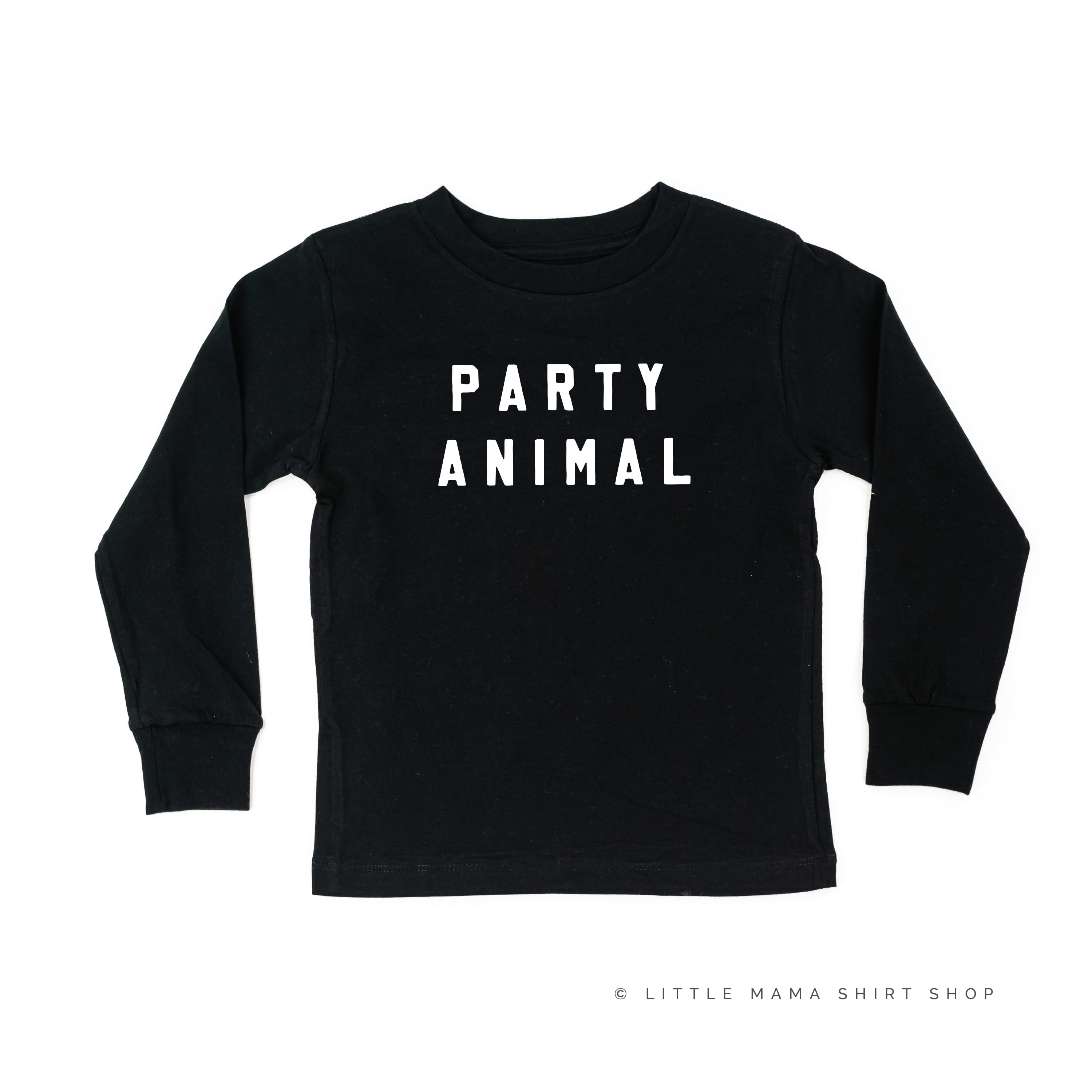 Party Animal - Block Font - Child Long Sleeve Tee
