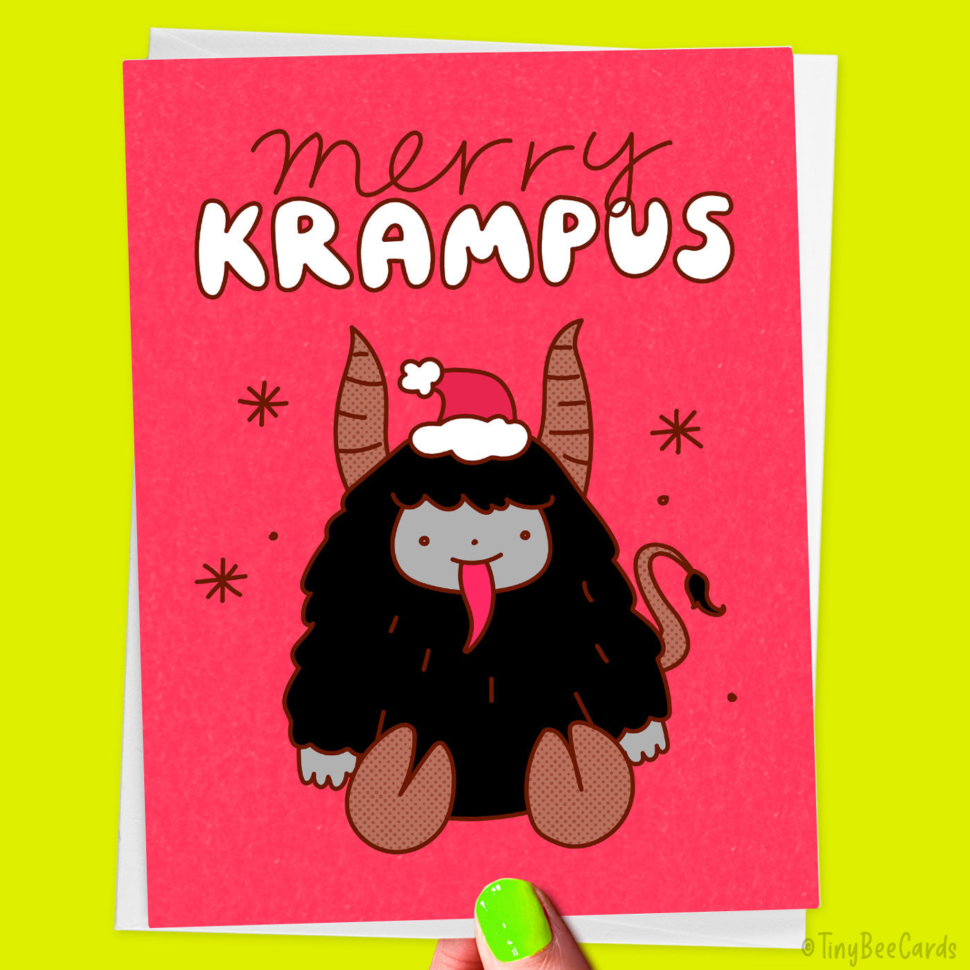 Krampus Christmas Holiday Card &amp;quot;Merry Krampus&amp;quot;