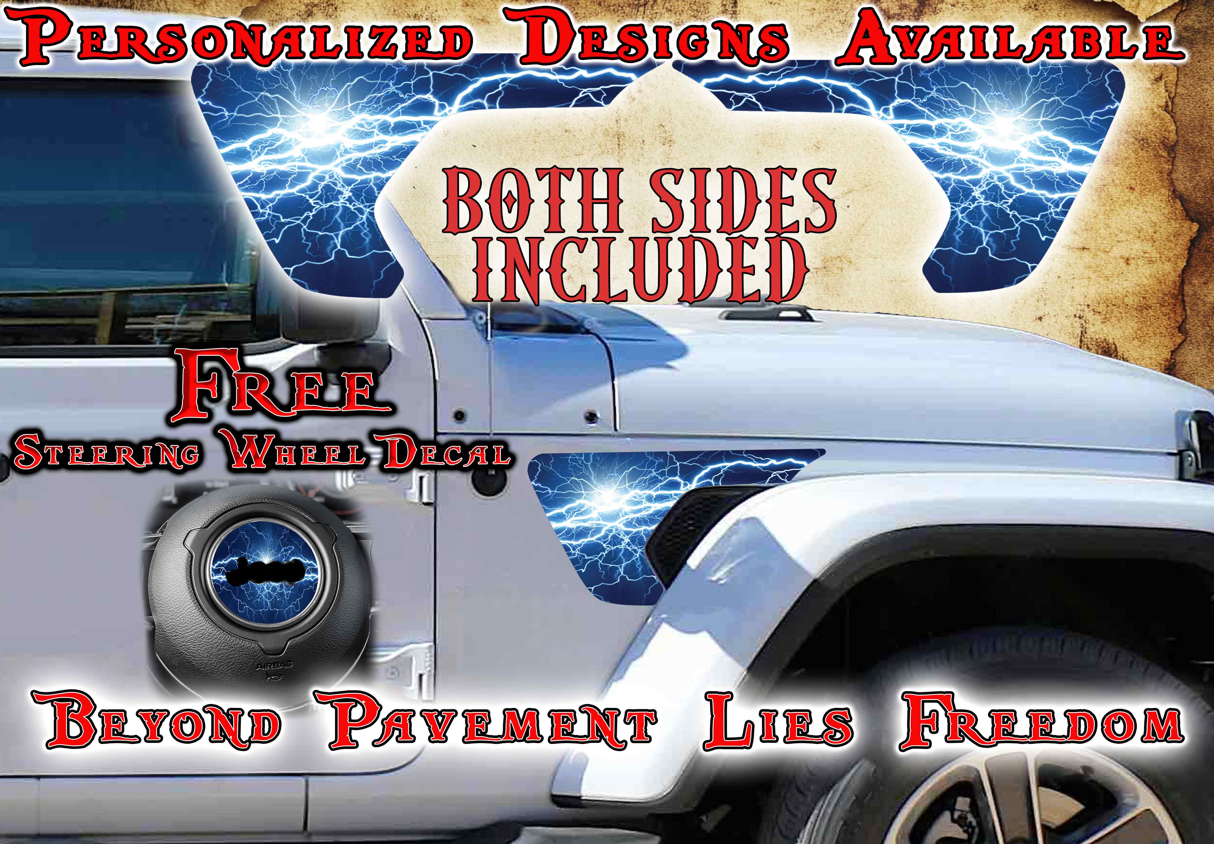 fender vent for the JL or JT 2018 or newer Blue Lightning