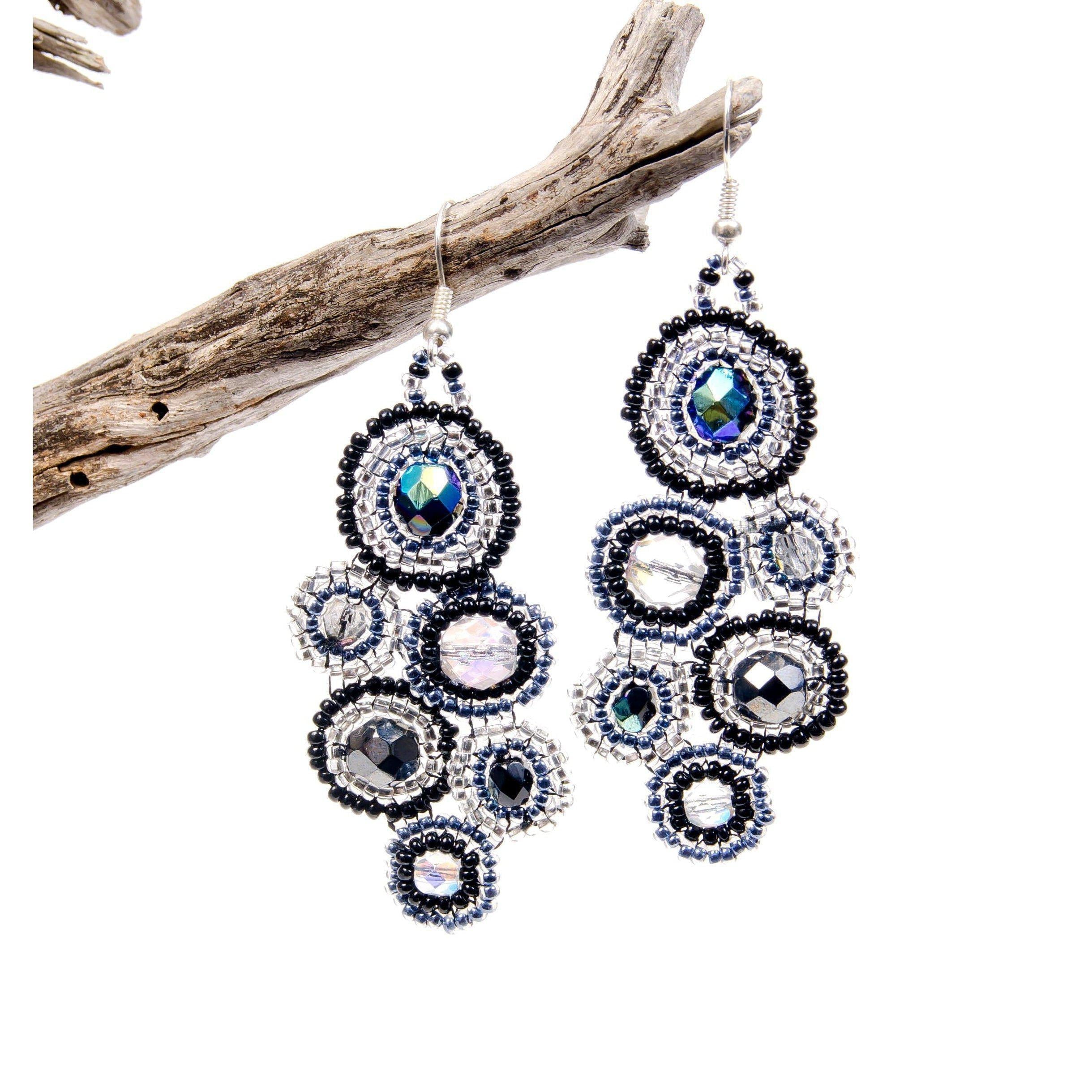 Bola Seed Bead Earrings - Guatemala