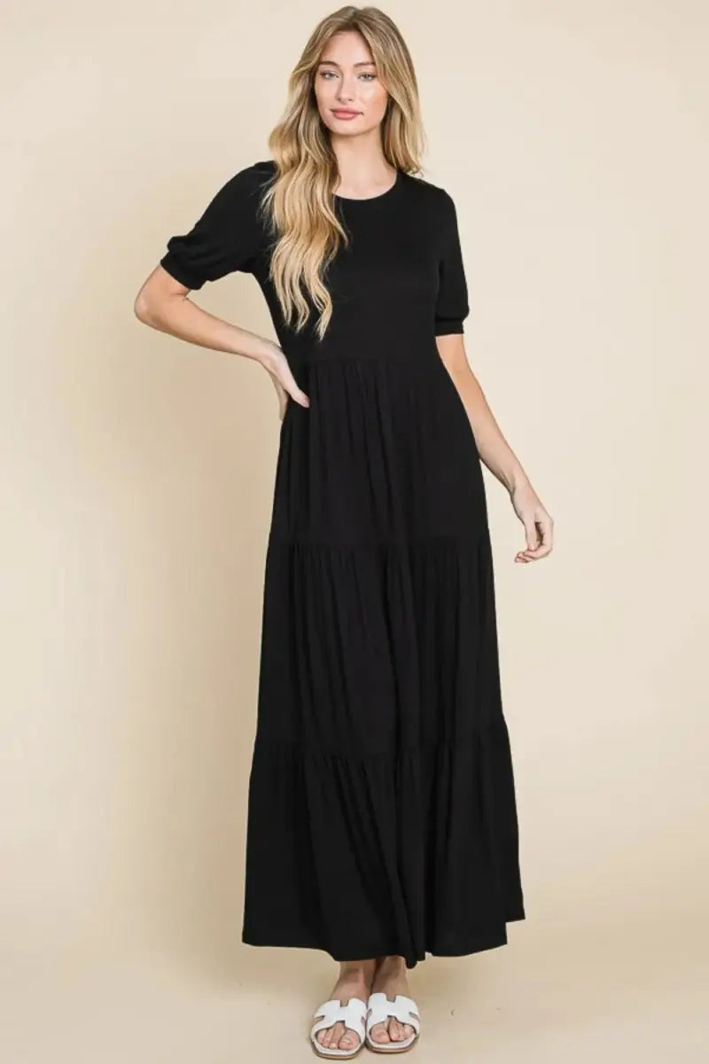 Trendsi Tiered Maxi Dress Women&amp;#39;s Summer Casual Flowy Comfy Dress