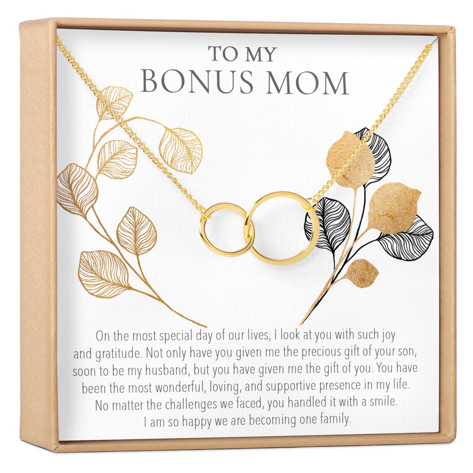 BONUS MOM DOUBLE CIRCLES NECKLACE