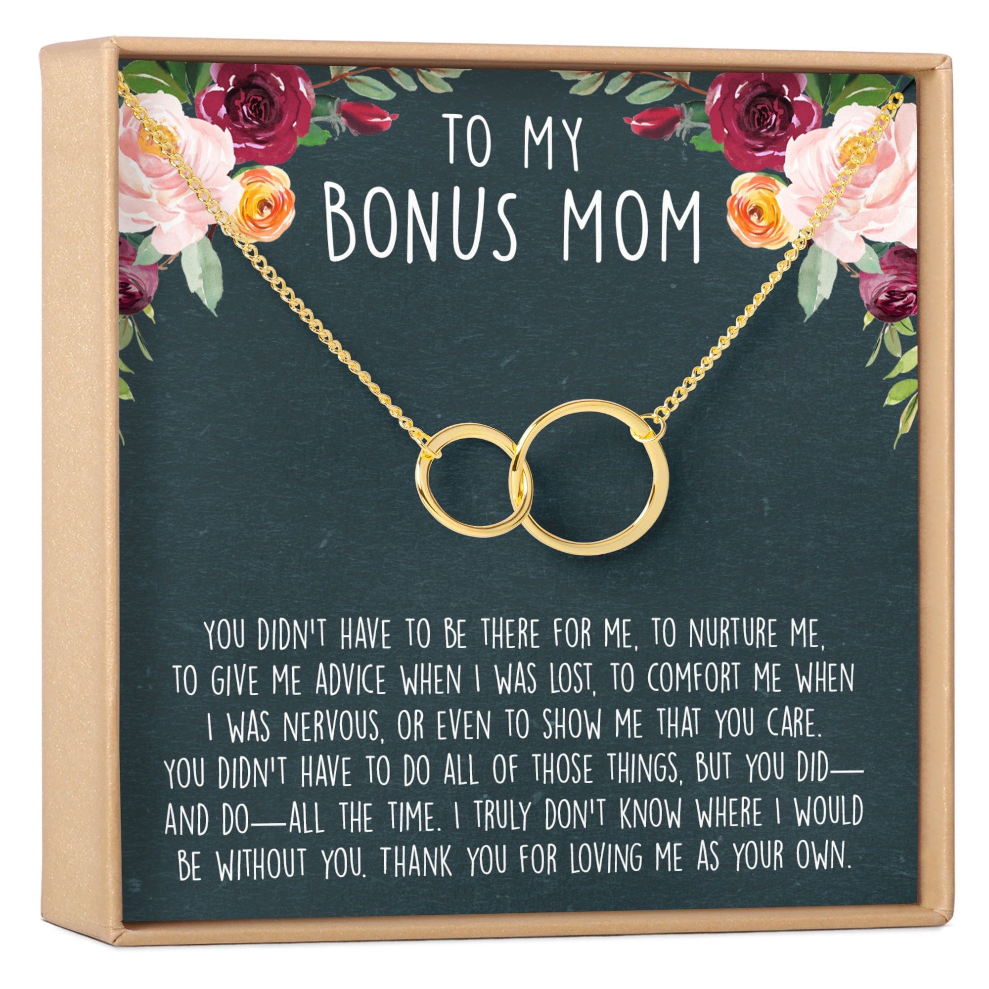 BONUS MOM DOUBLE CIRCLES NECKLACE
