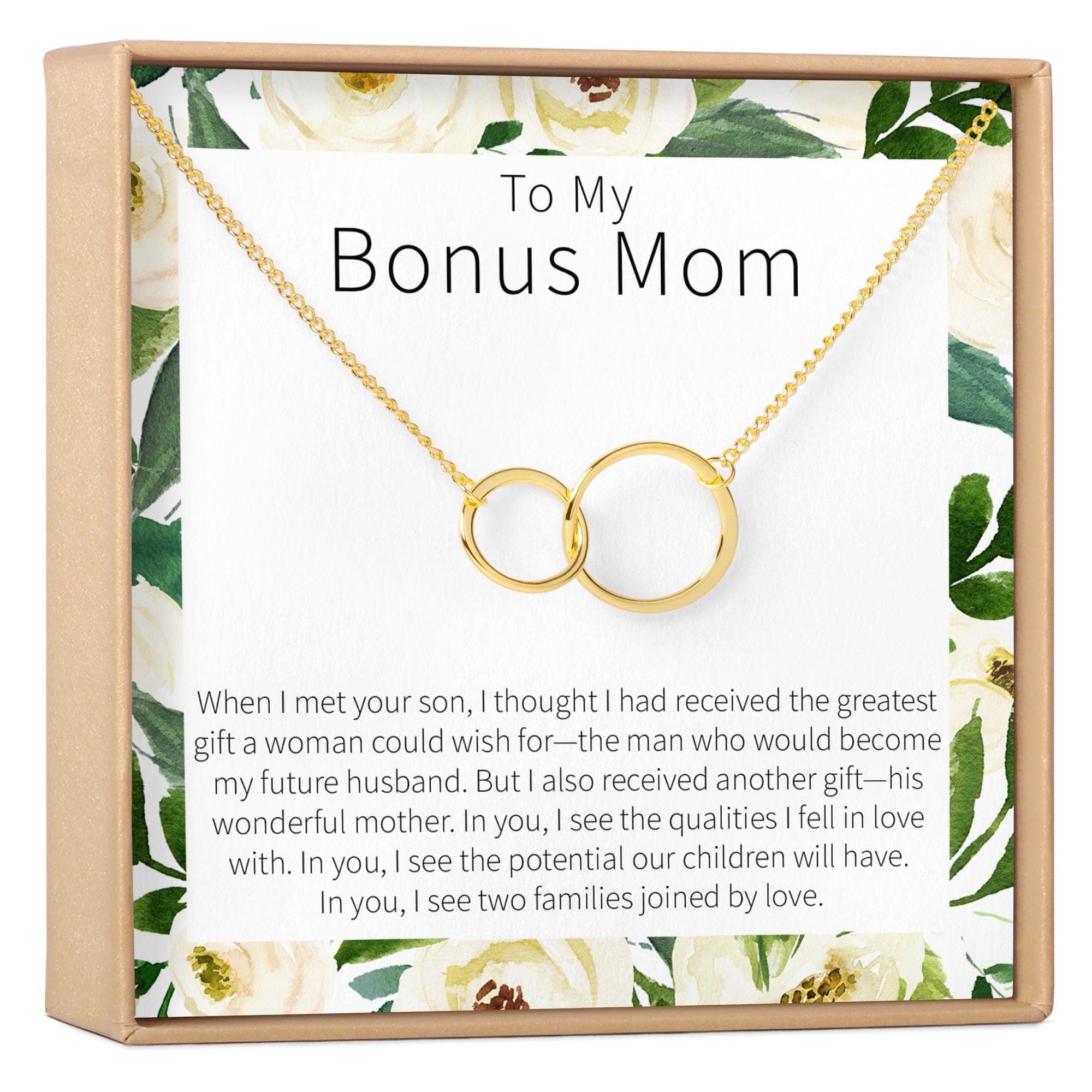 BONUS MOM DOUBLE CIRCLES NECKLACE