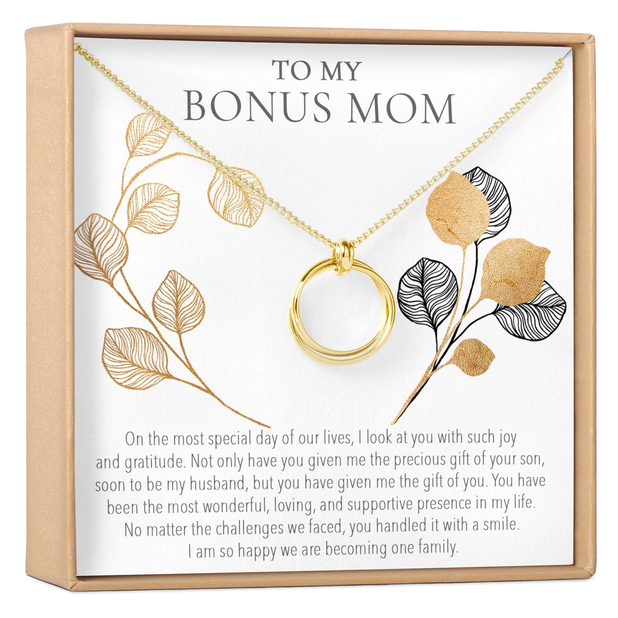 BONUS MOM LINKED CIRCLES NECKLACE