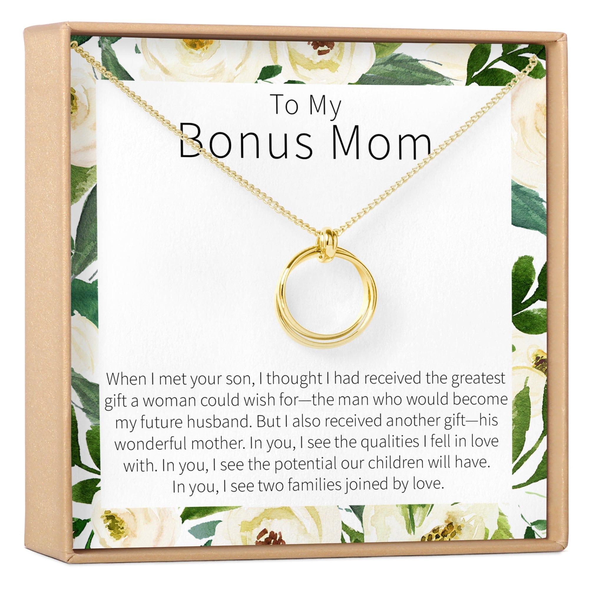 BONUS MOM LINKED CIRCLES NECKLACE
