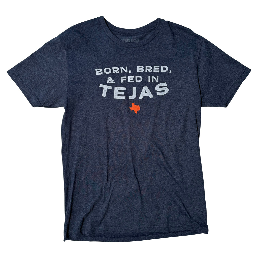Born, Bred &amp;amp; Fed En Tejas T-Shirt - Midnight Navy
