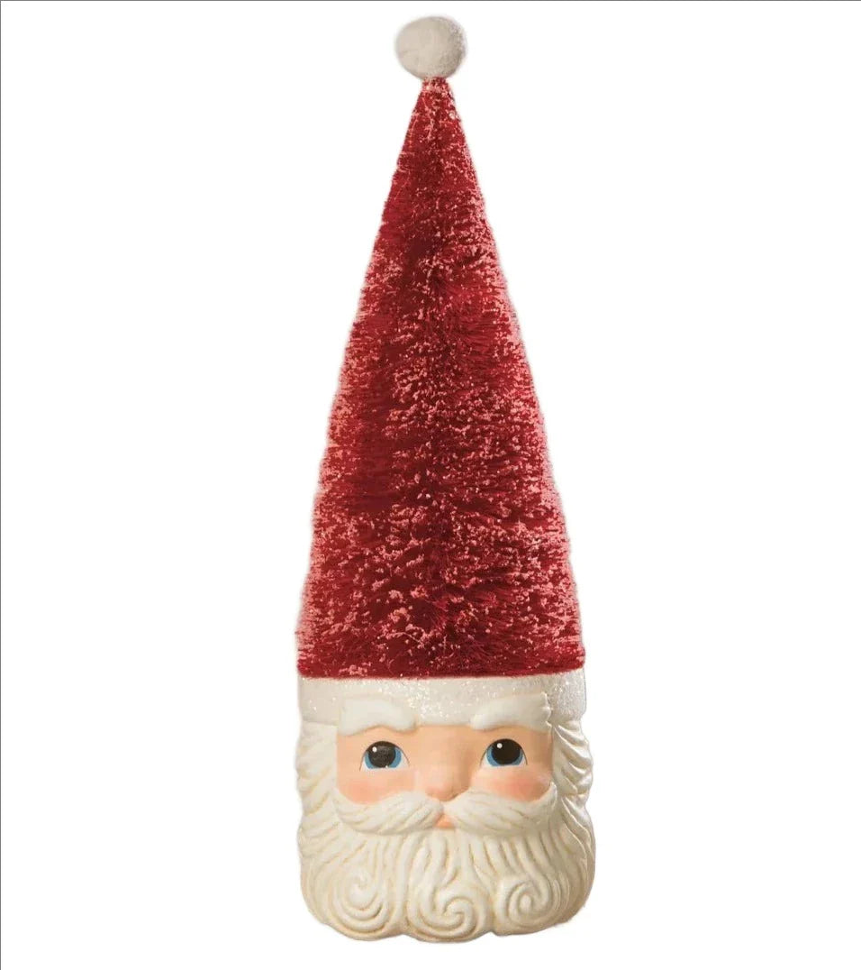 Bottle Brush Santa Red Figure by Bethany Lowe Designs -12&amp;quot;