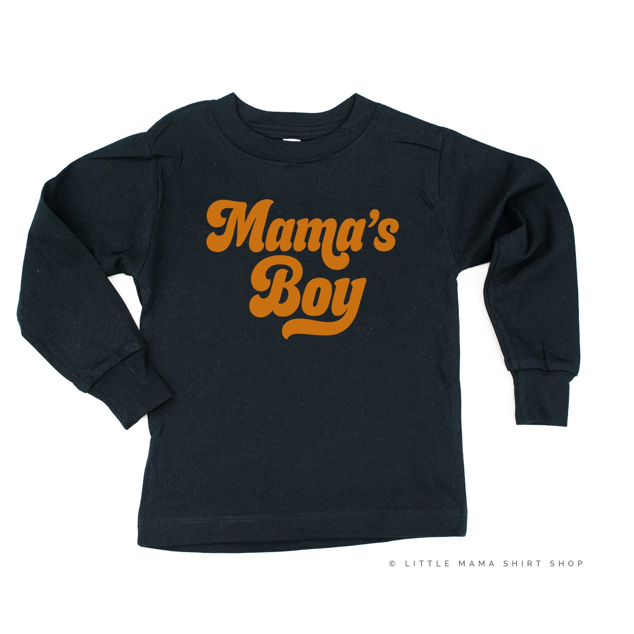 Retro Mama&amp;#39;s Boy - Child Long Sleeve Tee