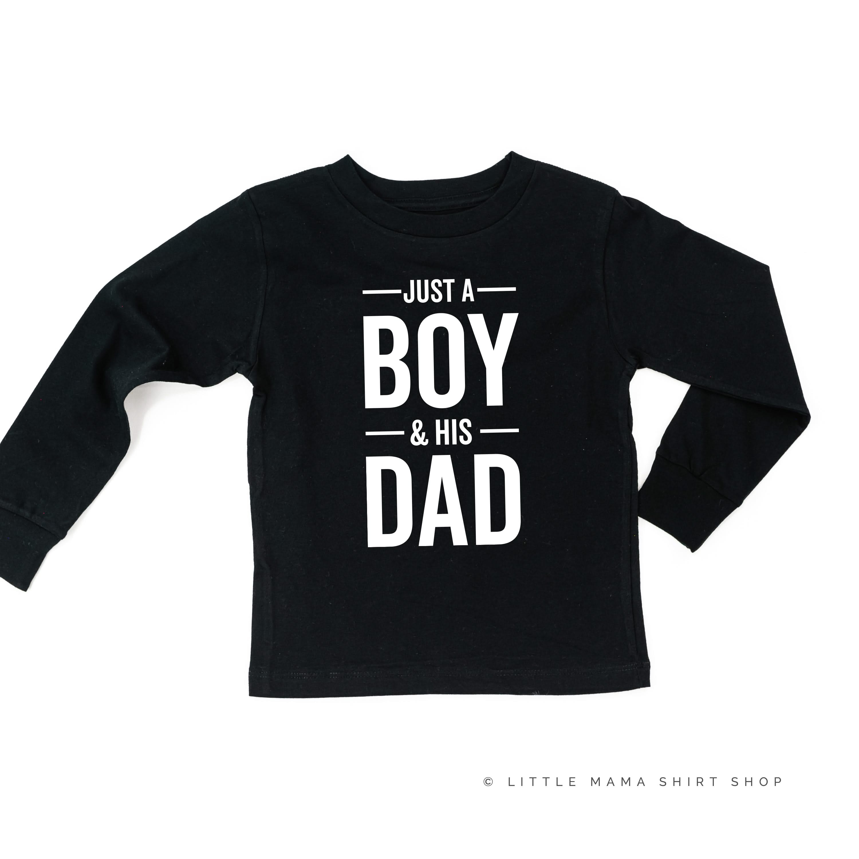 Just a Boy and His Dad - Child Long Sleeve Tee