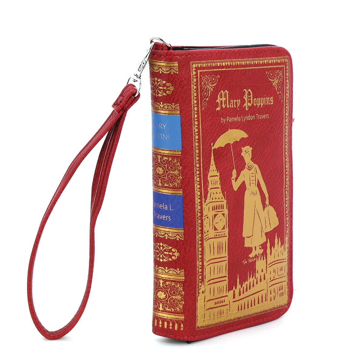 Mary Poppins Book Wallet Wristlet - RED