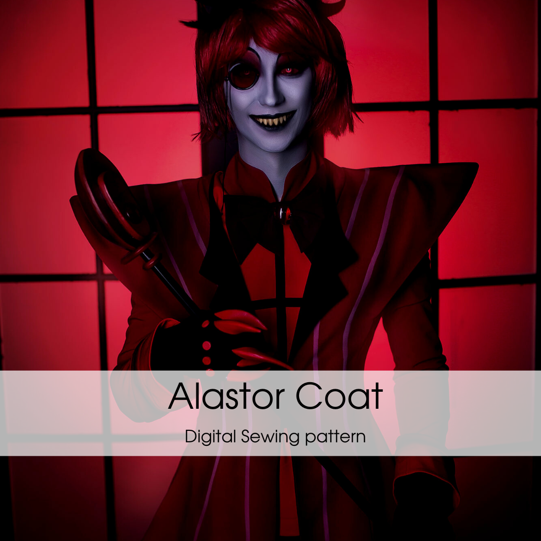 Hazbin Hotel Alastor Frock Coat Sewing Pattern - Digital Product
