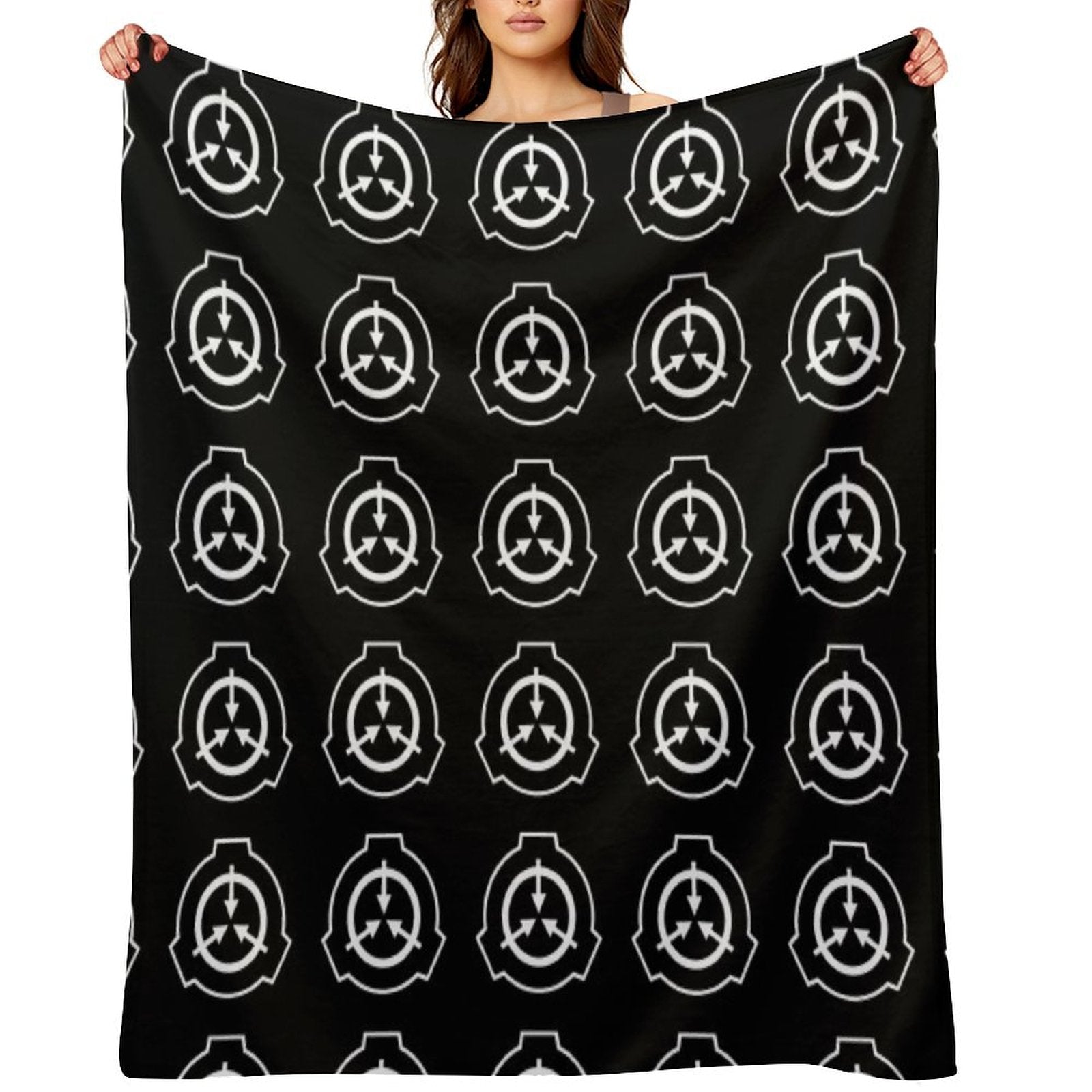 SCP Symbol (Black) Throw Blanket