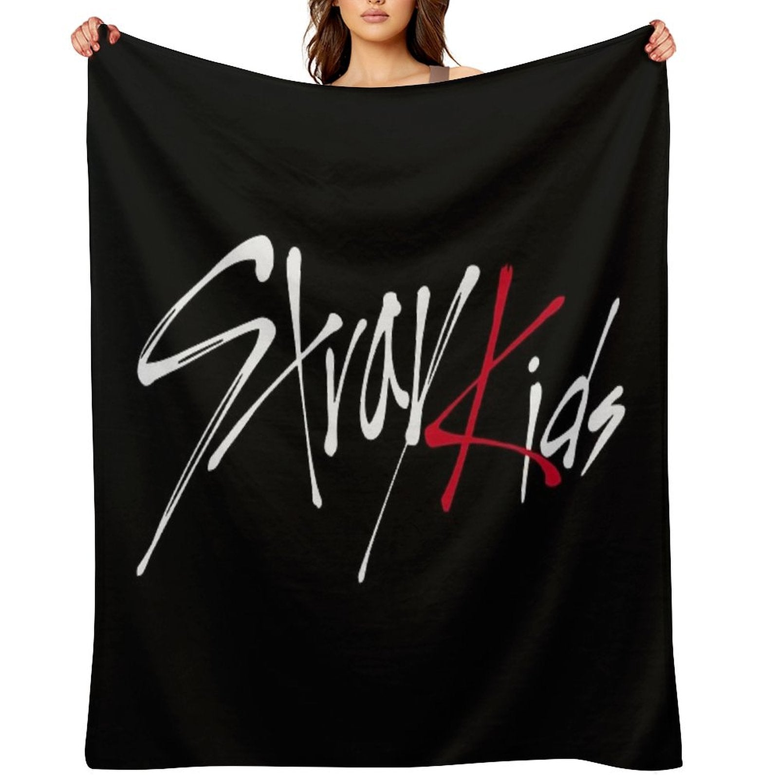 Stray Kids Logo Throw Blanket