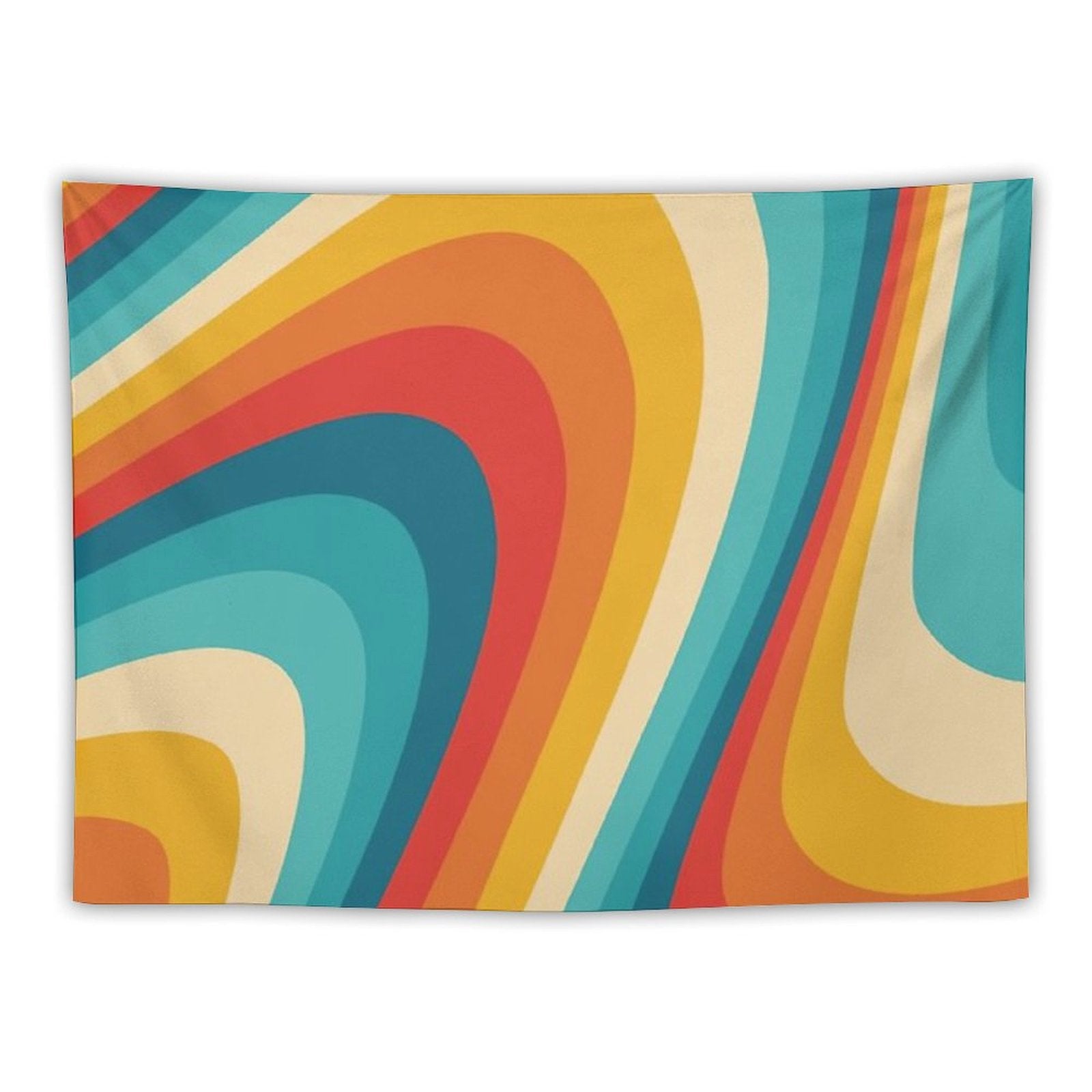 70s Retro Aesthetic Tapestry