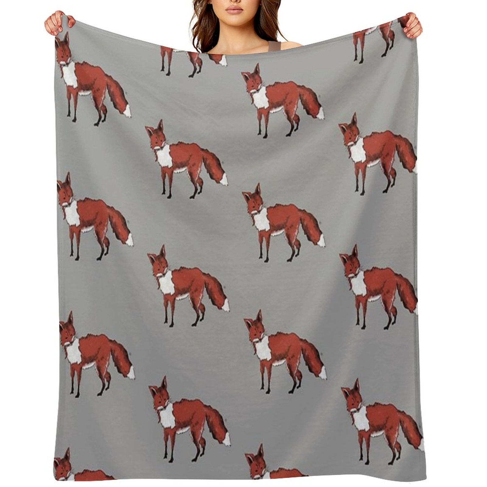 Mr Fox Throw Blanket