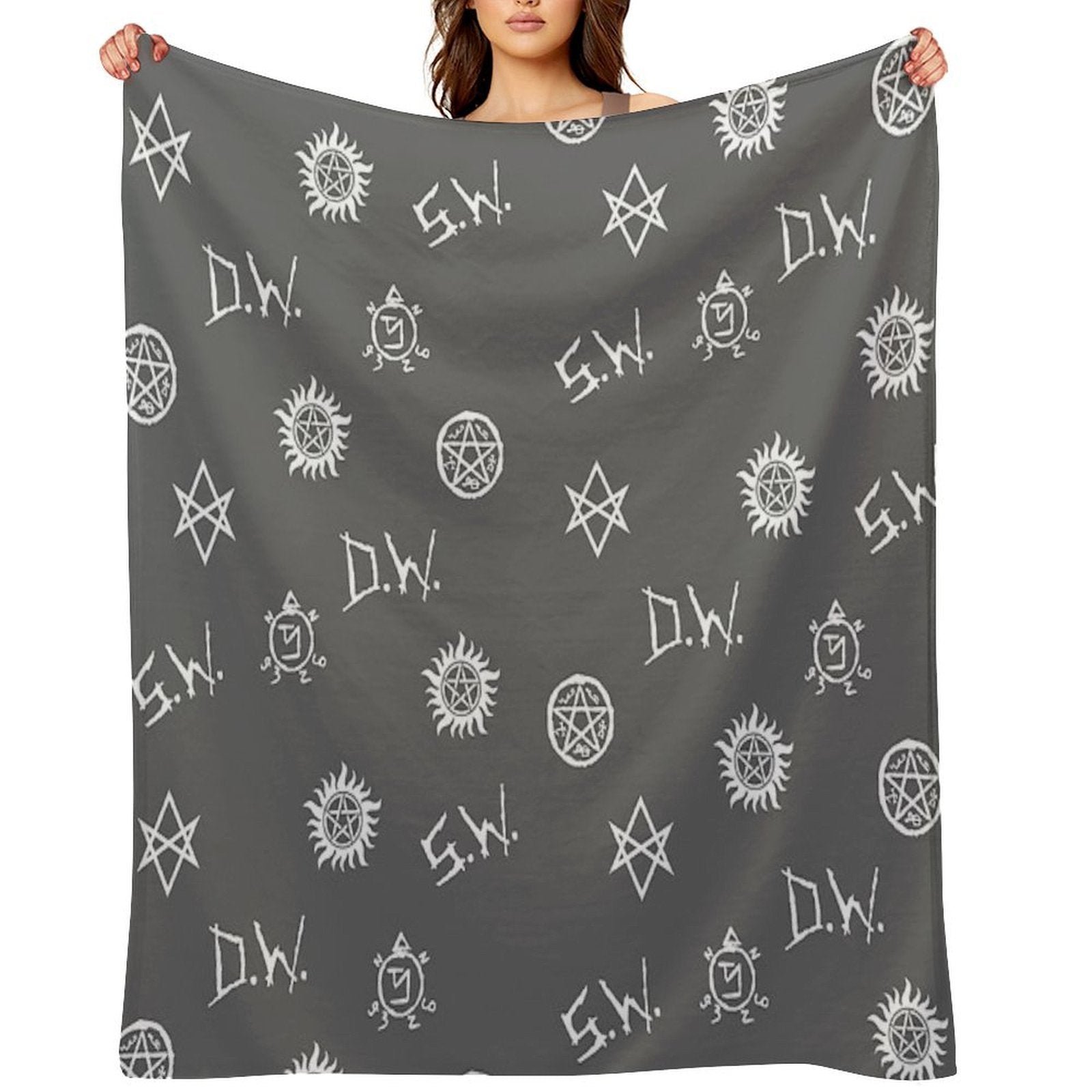 Supernatural Symbols Throw Blanket