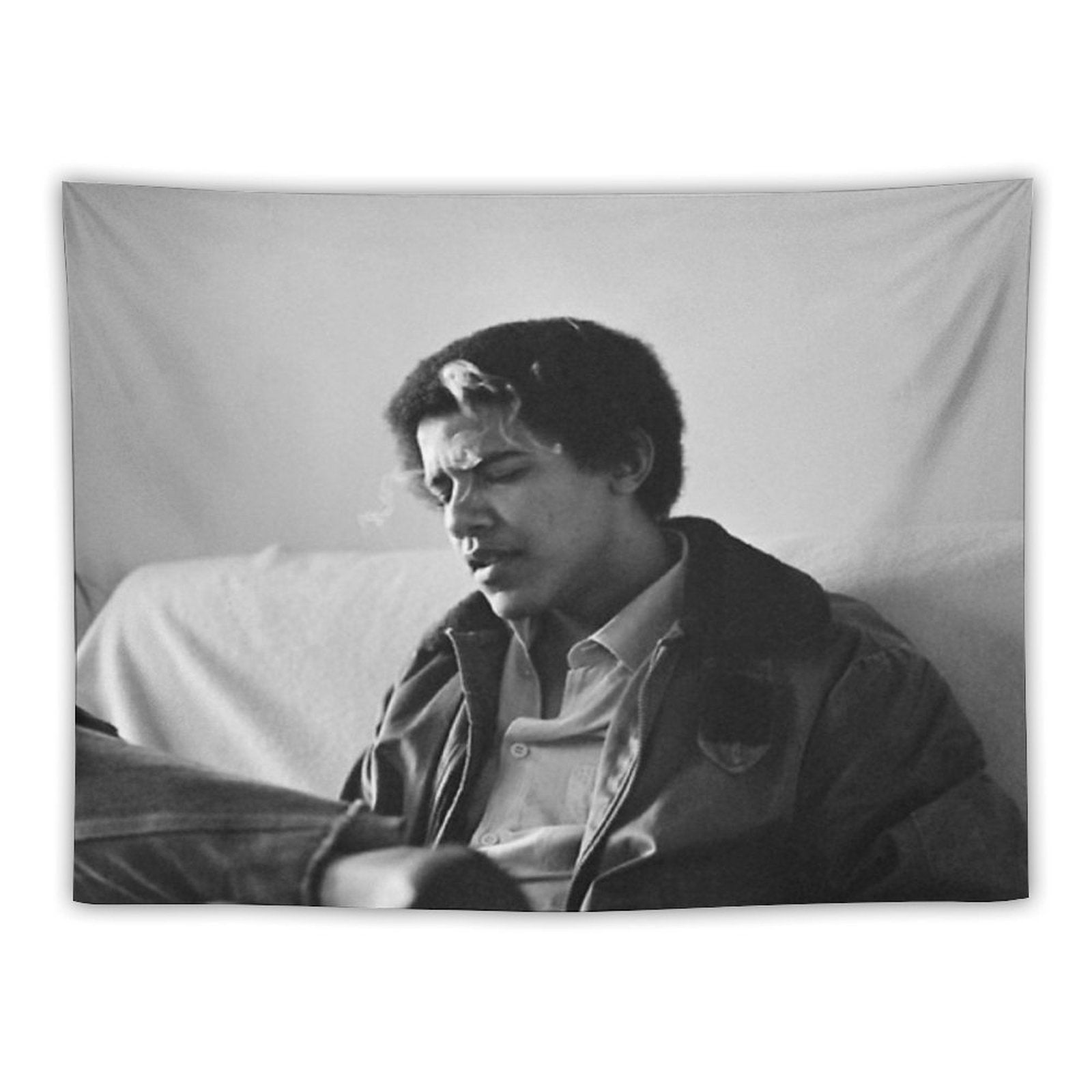 Young Obama Tapestry