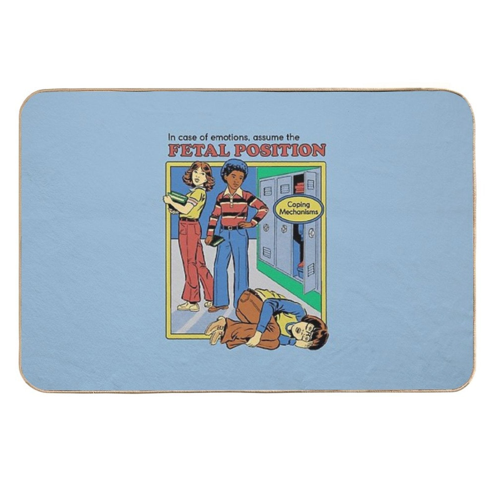 Assume The Fetal Position  High-Traffic Bath Mat