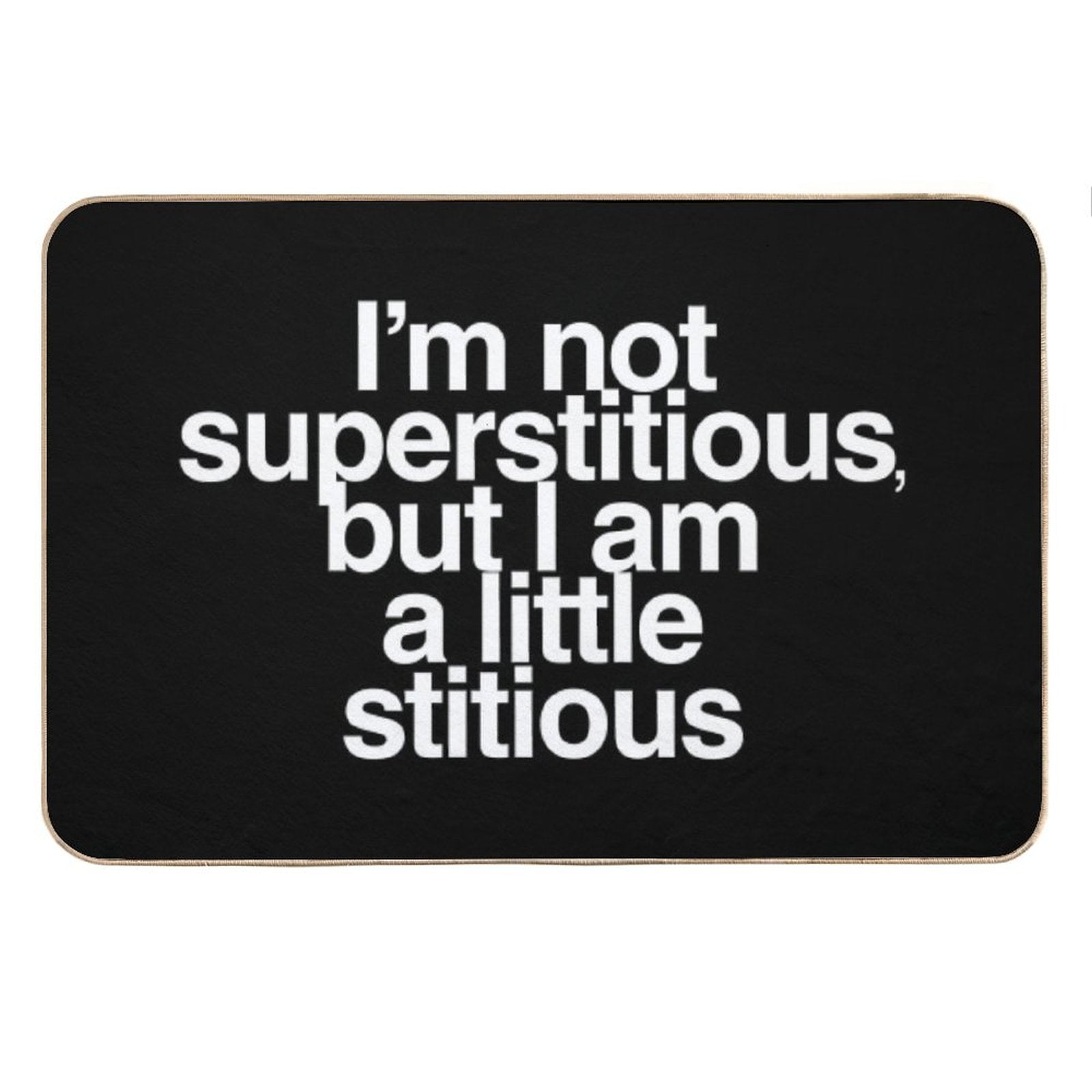 A Little Stitious Bath Mat