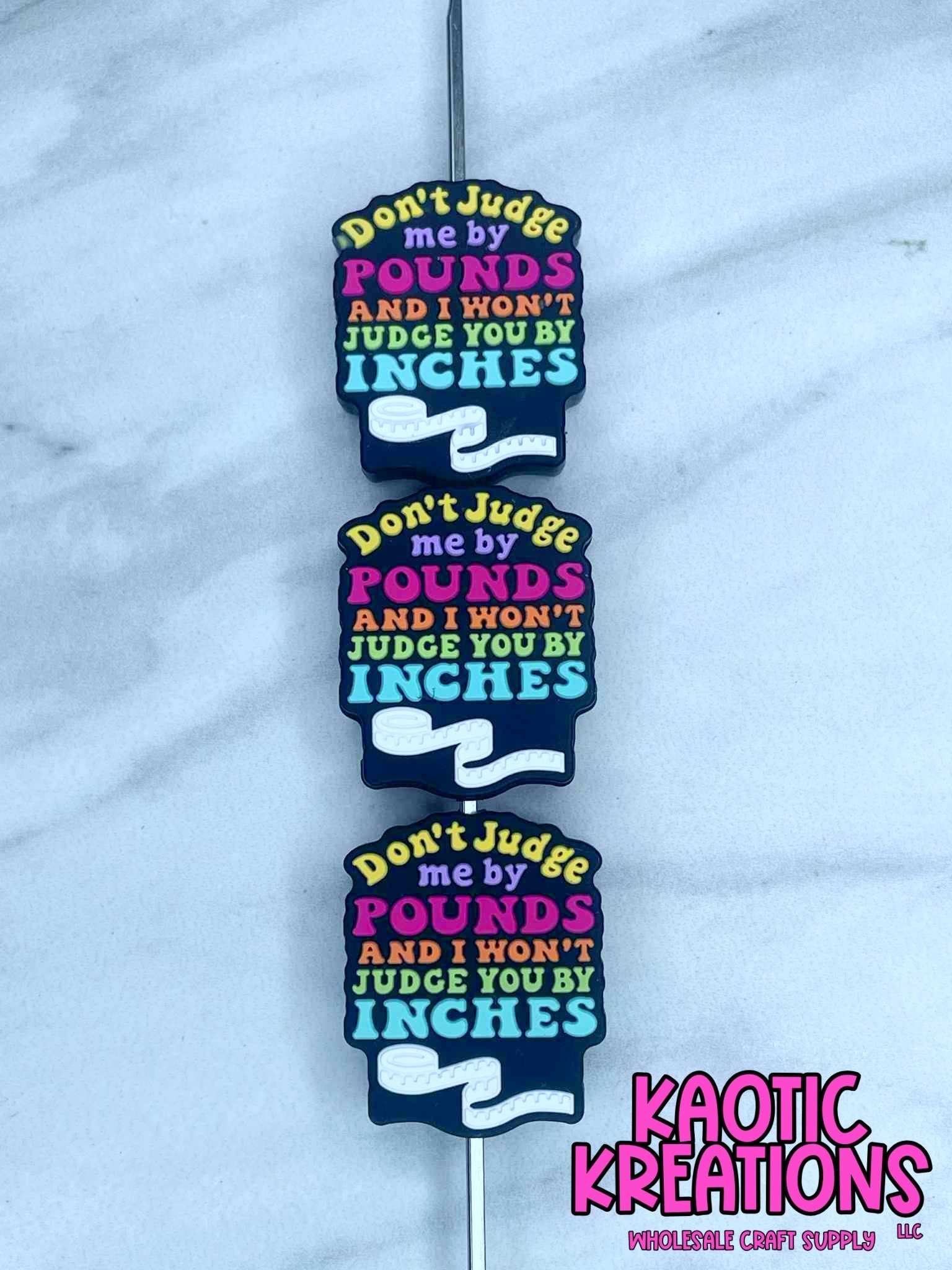 DON&amp;#39;T JUDGE ME BY POUNDS SILICONE FOCAL D579 (1ct)