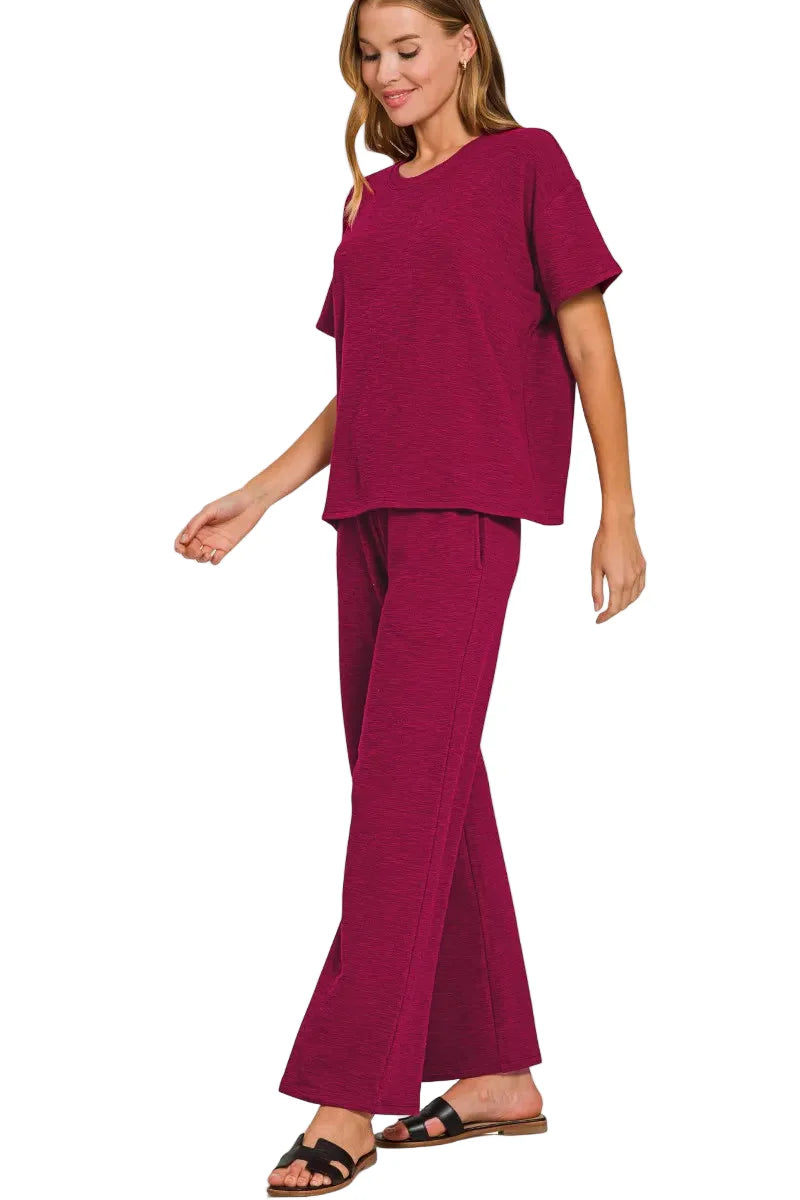 Slob Short Sleeve T-Shirt and Pants Set