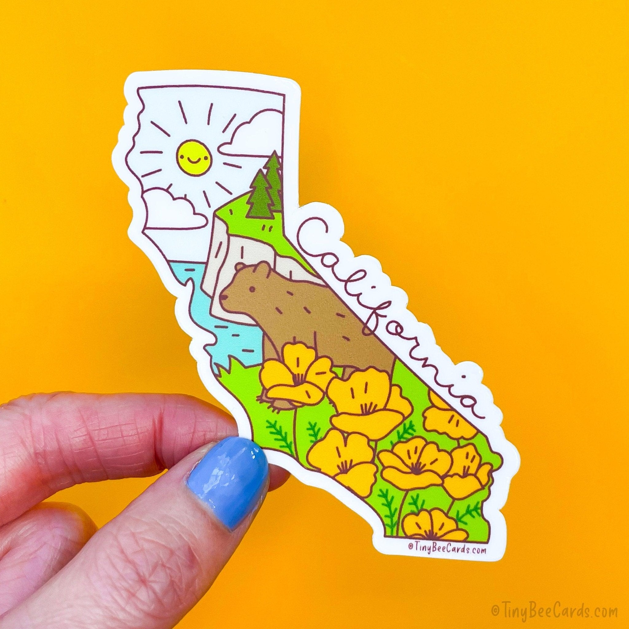 California State Vinyl Sticker
