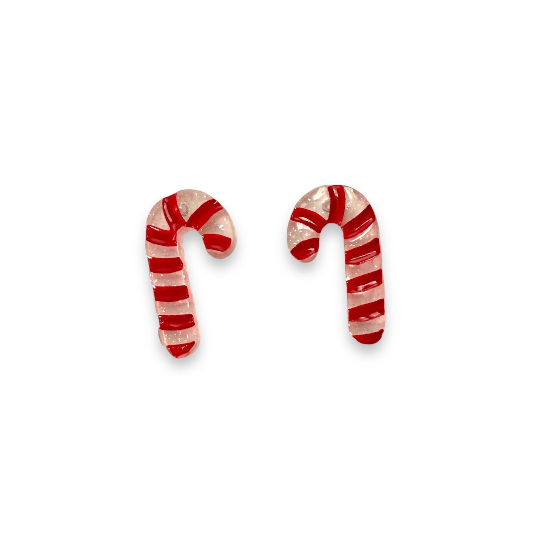 Itty-Bitty Candy Cane Earrings by Lipstick &amp;amp; Chrome