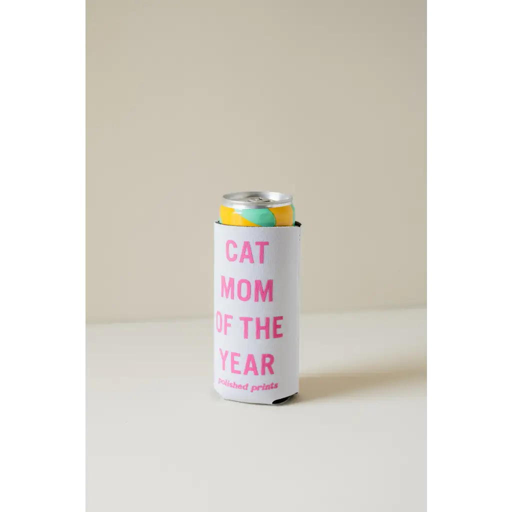 Cat Mom of the Year Seltzer Koozie