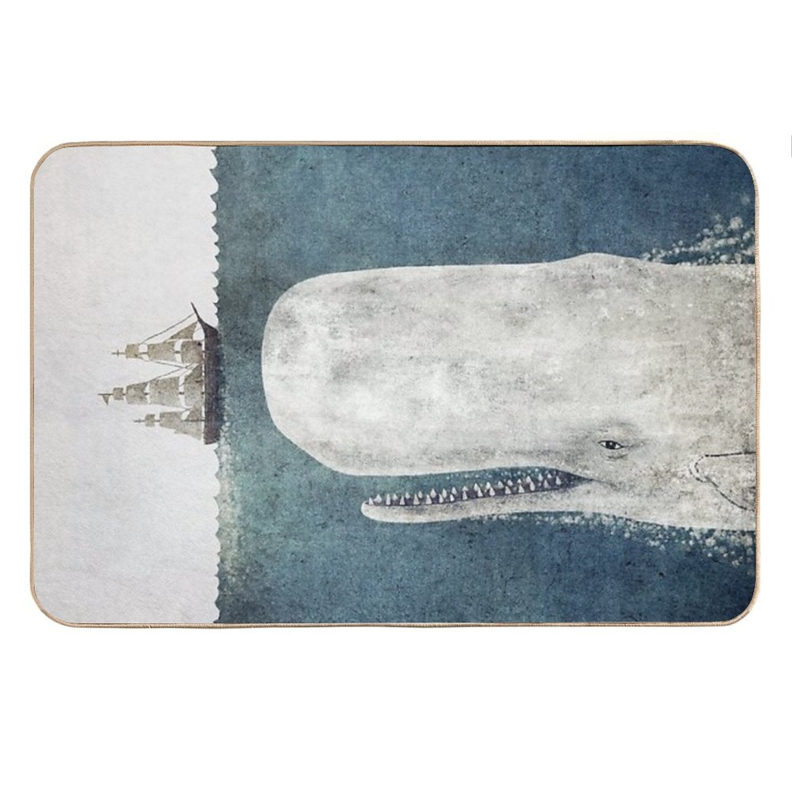 The White Whale Bath Mat