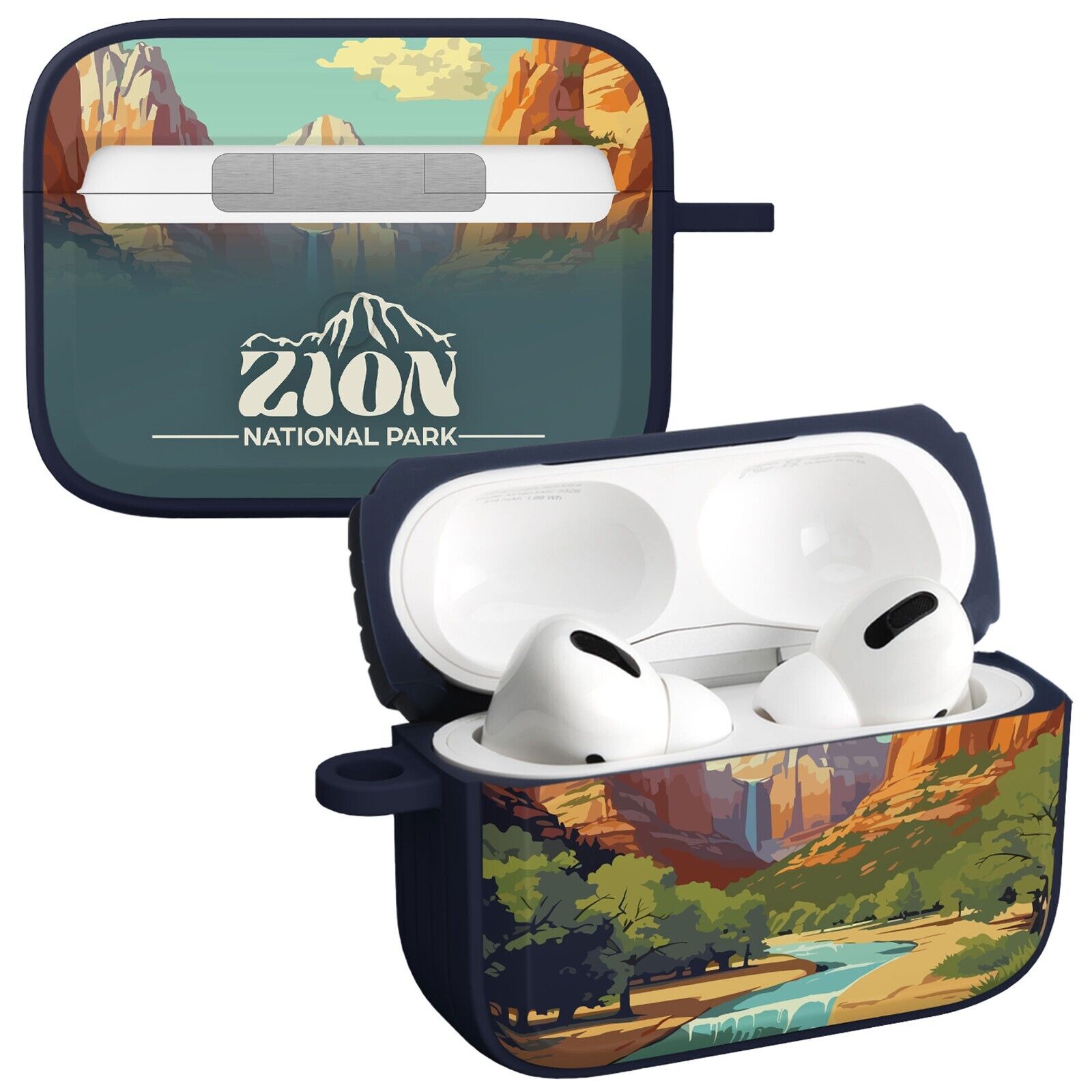 National Parks Zion HDX Apple Airpods Pro 1 &amp;amp; 2 Case Cover