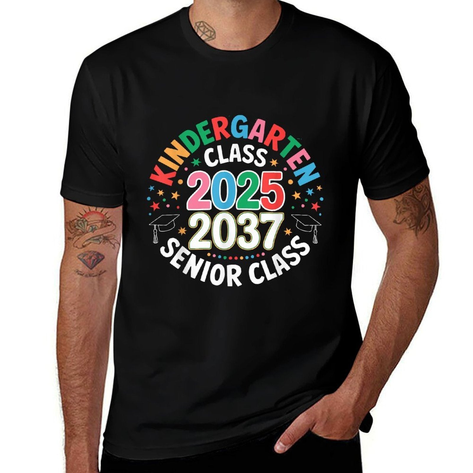 Kindergarten Graduation Class of 2025 Senior 2037 Class Comfortable T-Shirt