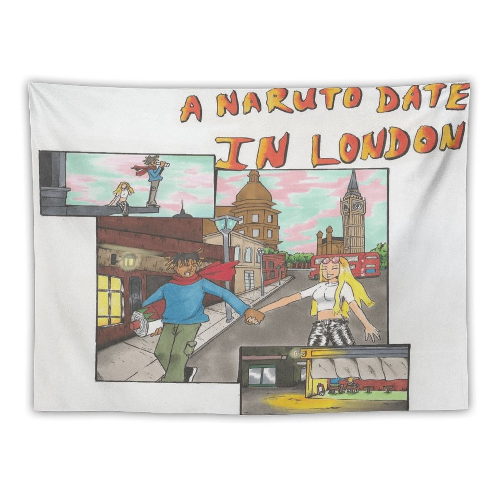 A Naruto Date In London Tapestry
