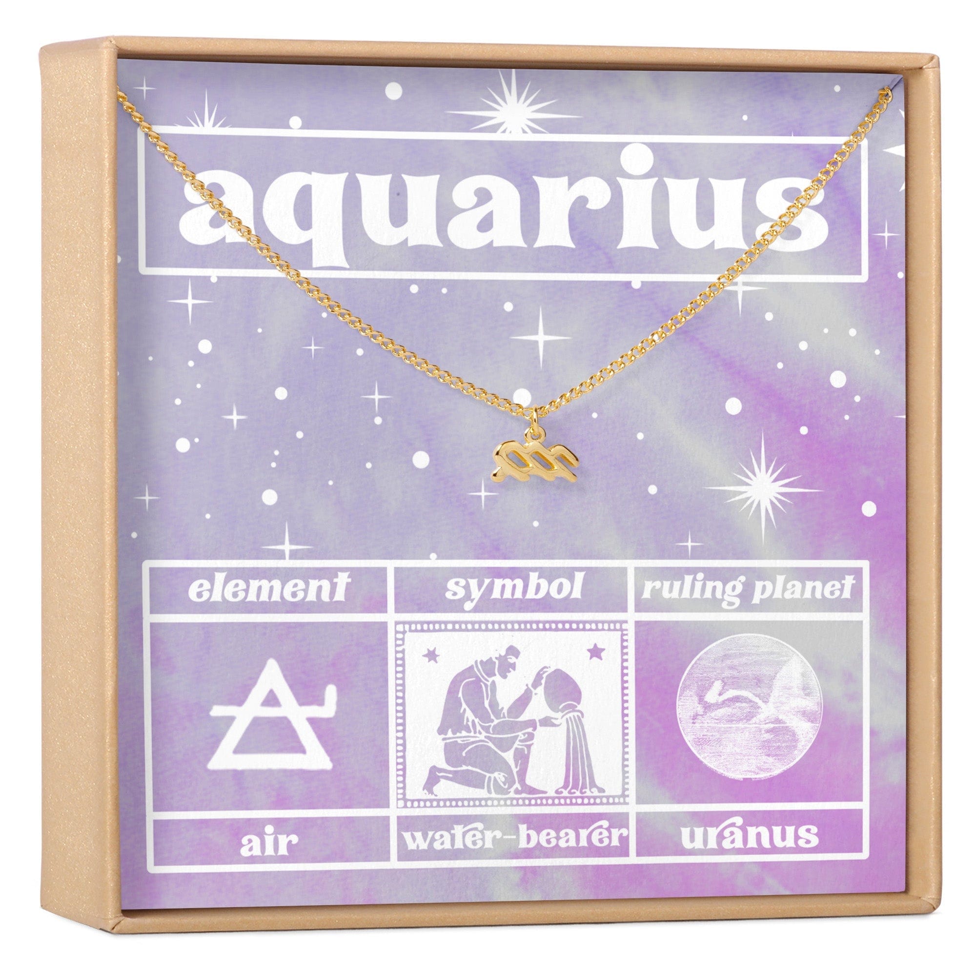 CELESTIAL AQUARIUS ZODIAC NECKLACE