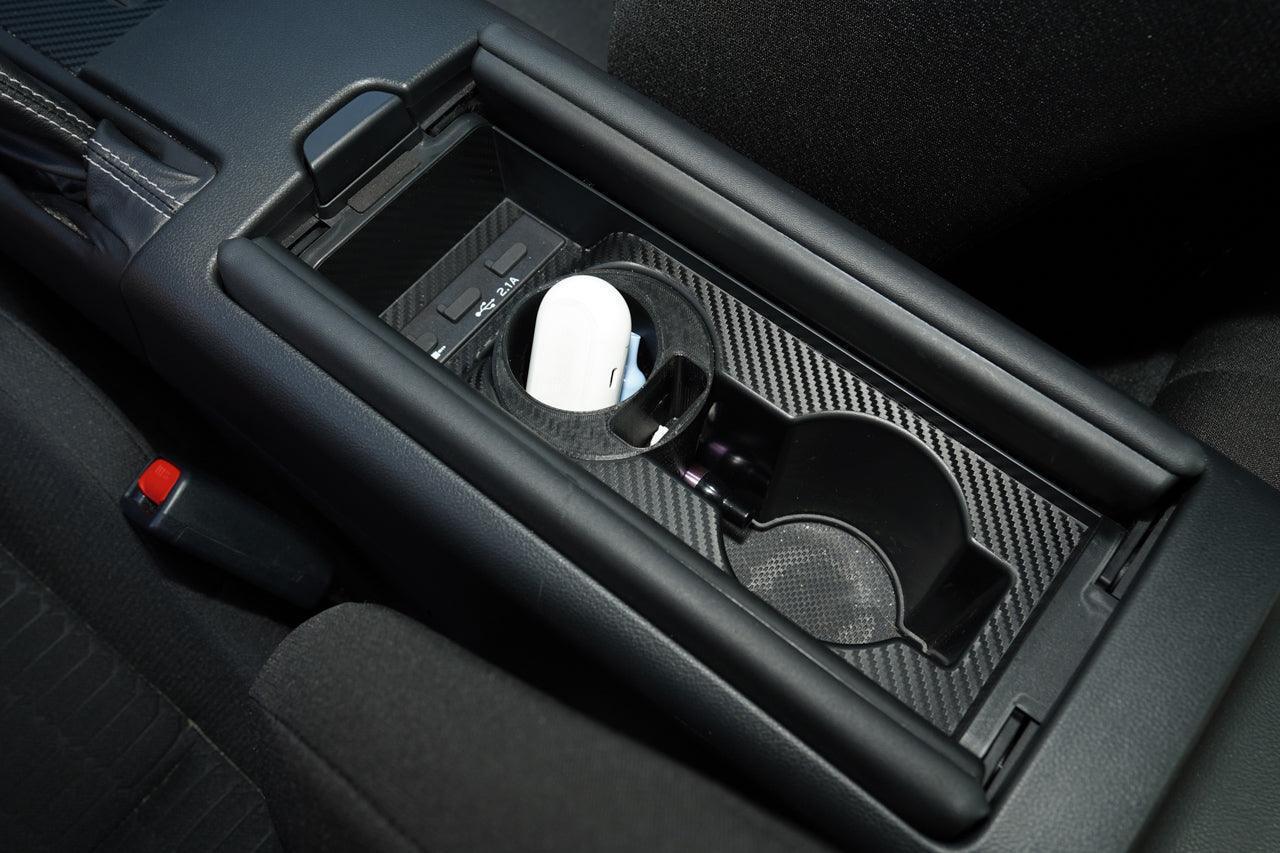 Center Cupholder 3D Carbon Overlays - 2022+ BRZ / GR86 MT Only