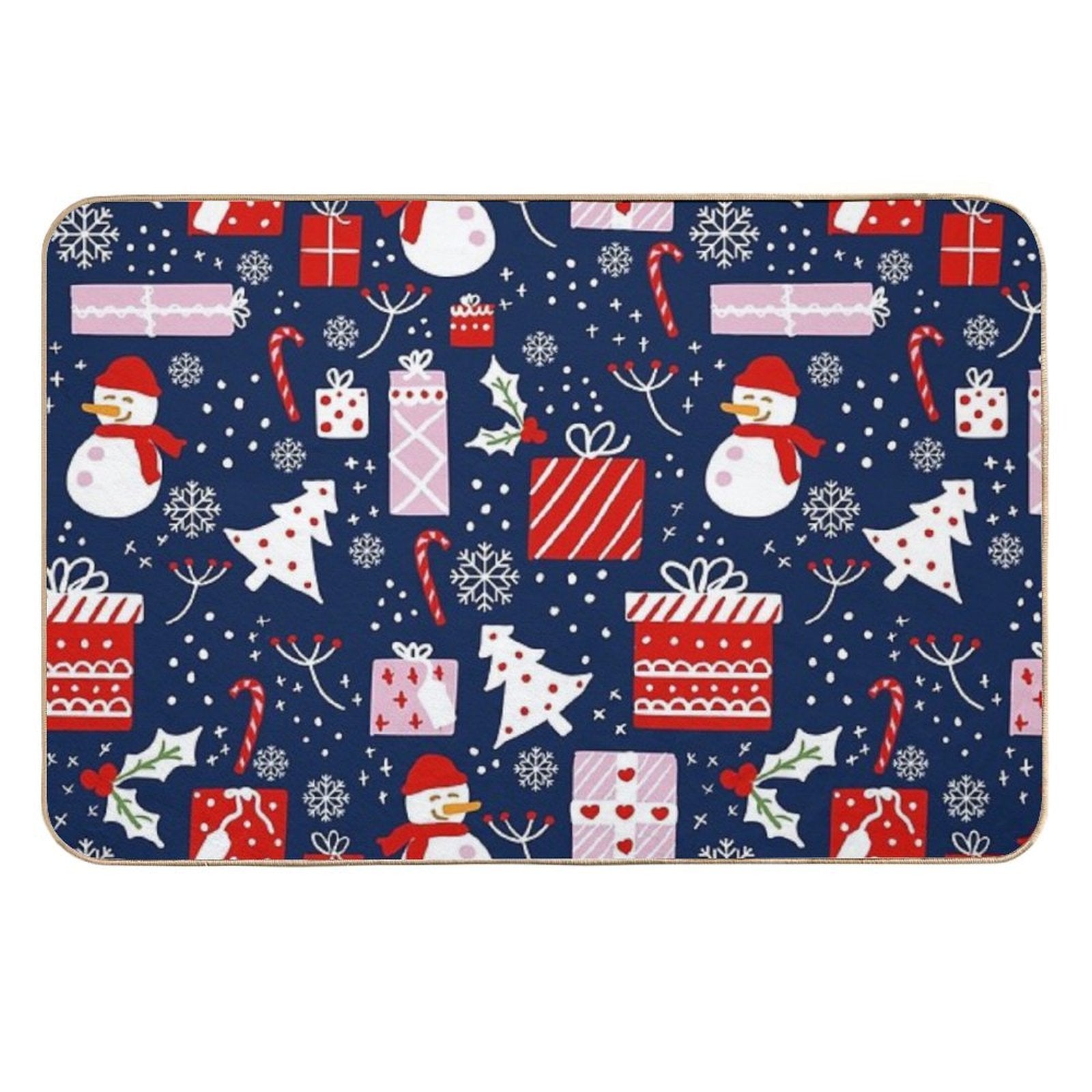 Winter Pattern Durable Bath Mat