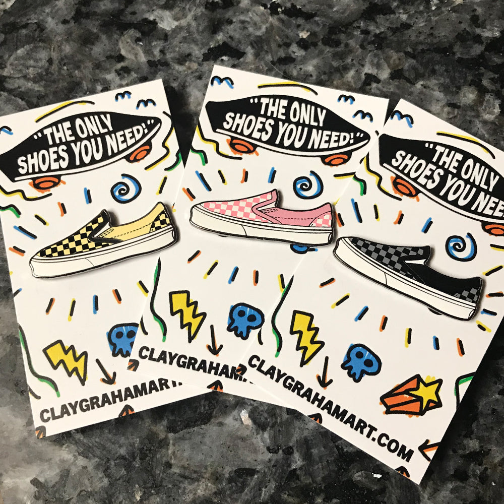 The Only Shoes You Need  1.5&amp;quot; Hard Enamel Pin