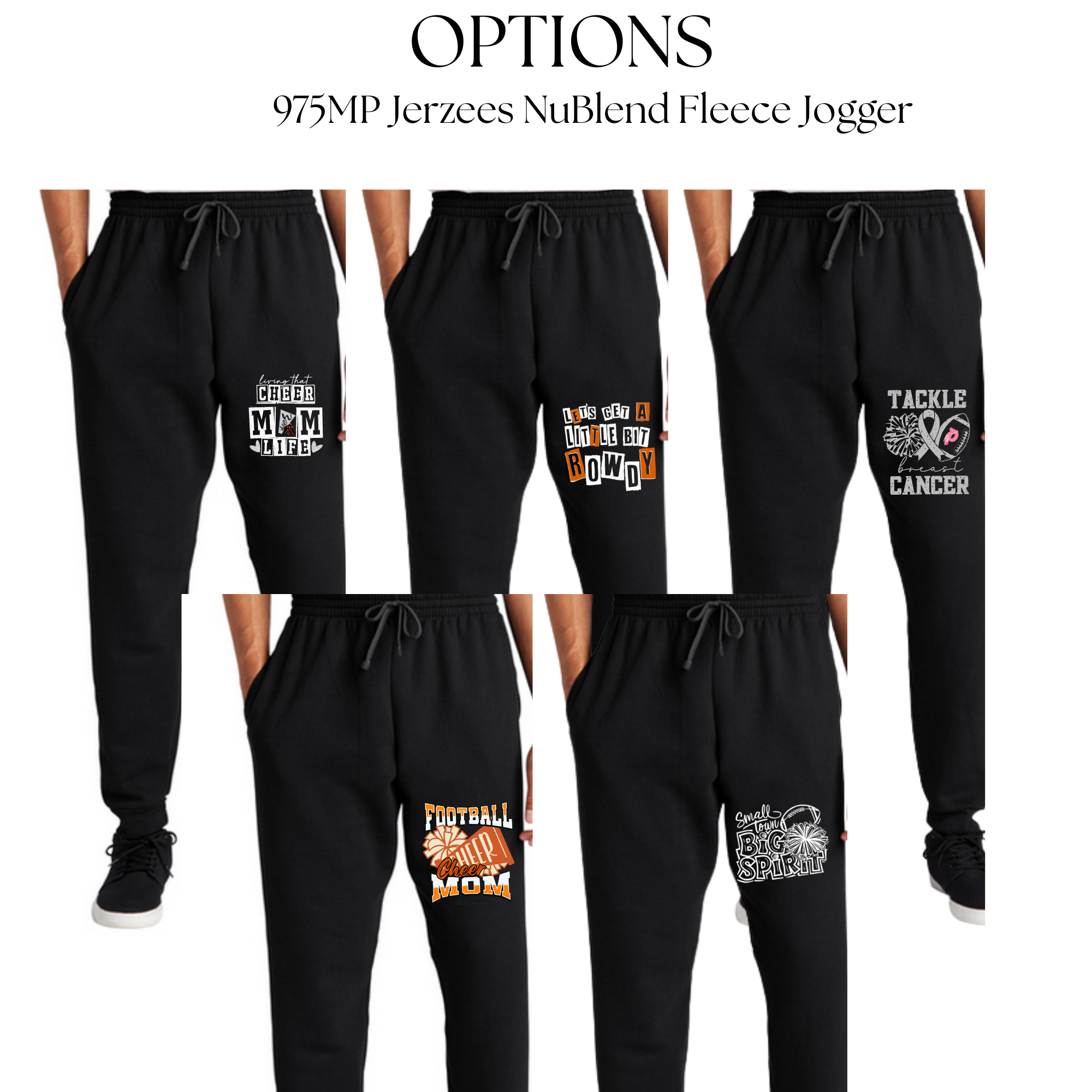 Cheer Mom Sweat Pants 975MP Jerzees® NuBlend® Fleece Jogger