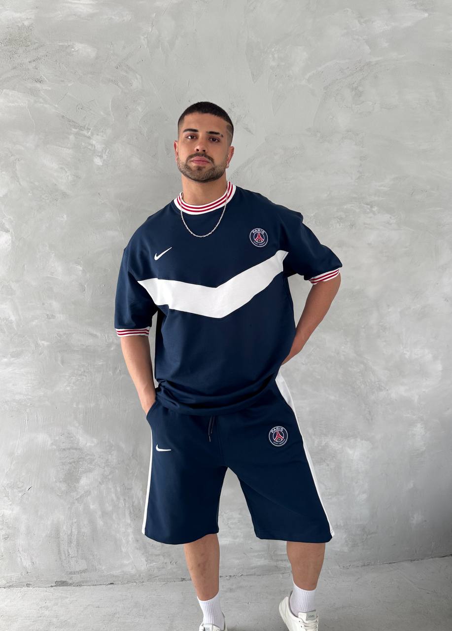 Chevron Victory Men&amp;#39;s Polo &amp;amp; Shorts Set – Classic Football Style with Modern Edge