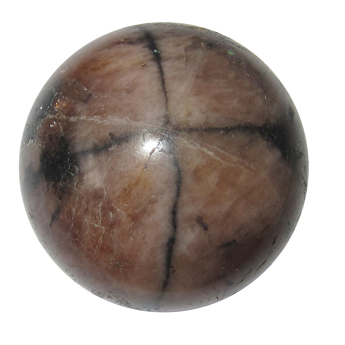 Chiastolite Sphere Christ Holy Cross Crystal Ball
