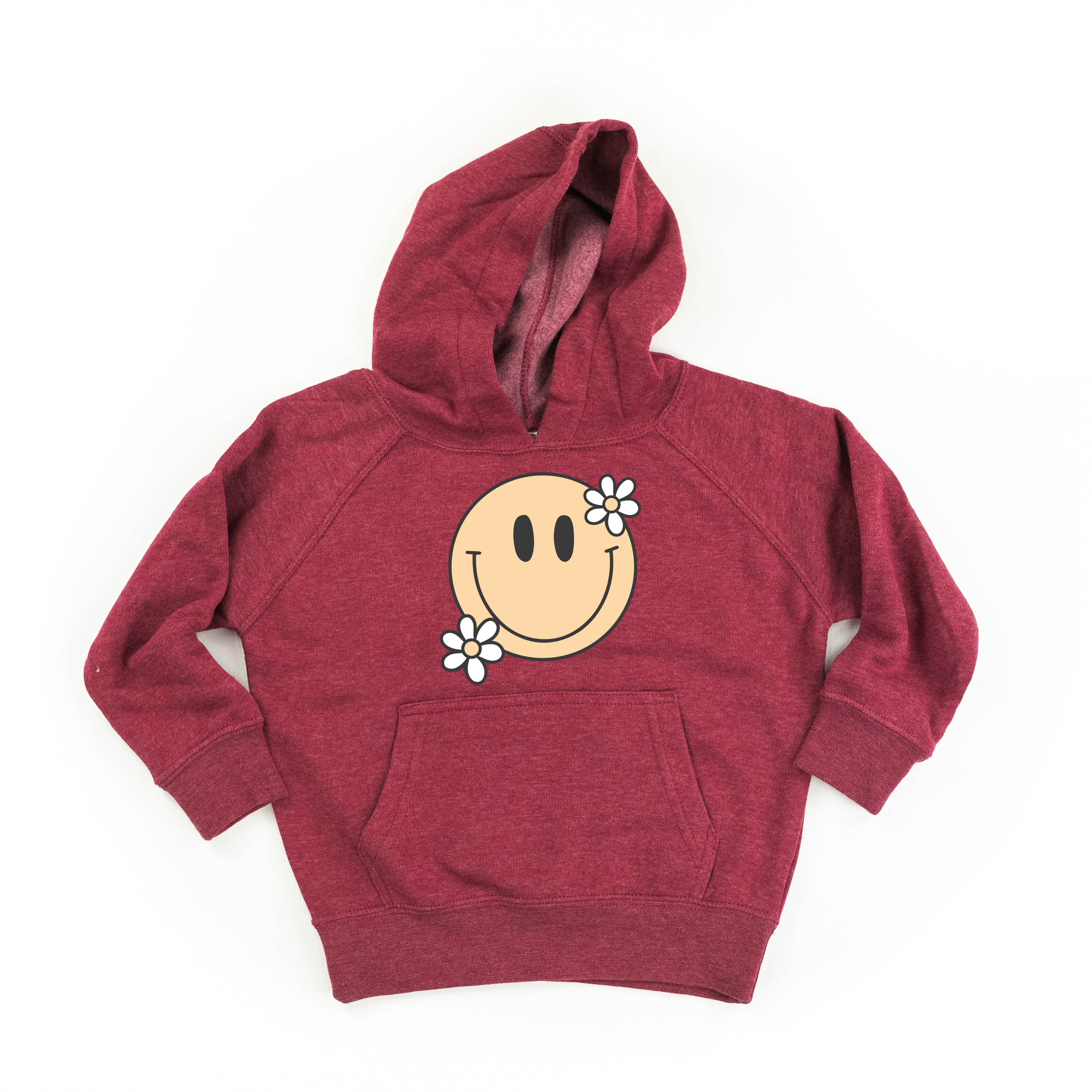 Big Smiley w/ Flowers - Child Hoodie