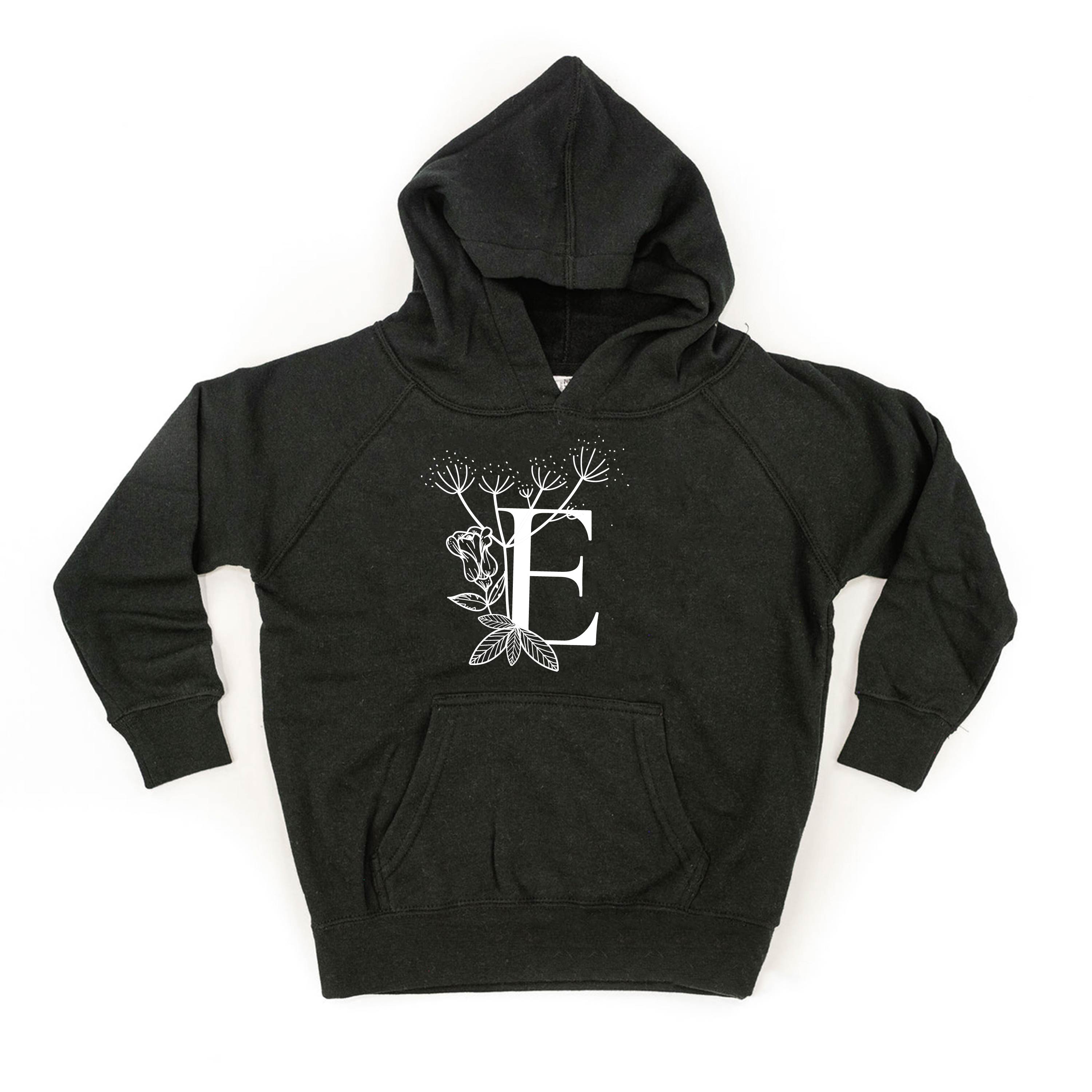 Floral Initials - Child HOODIE