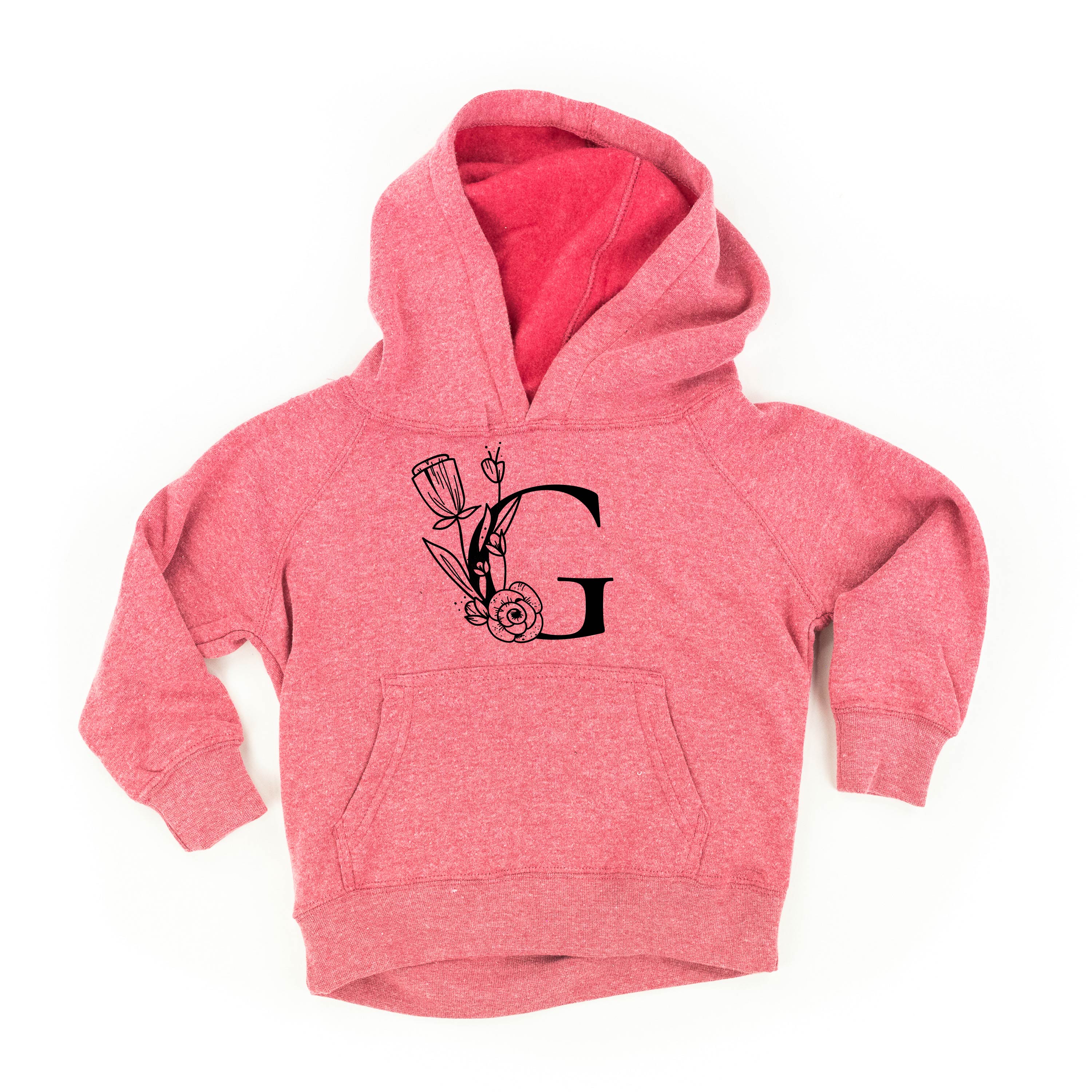 Floral Initials - Child HOODIE